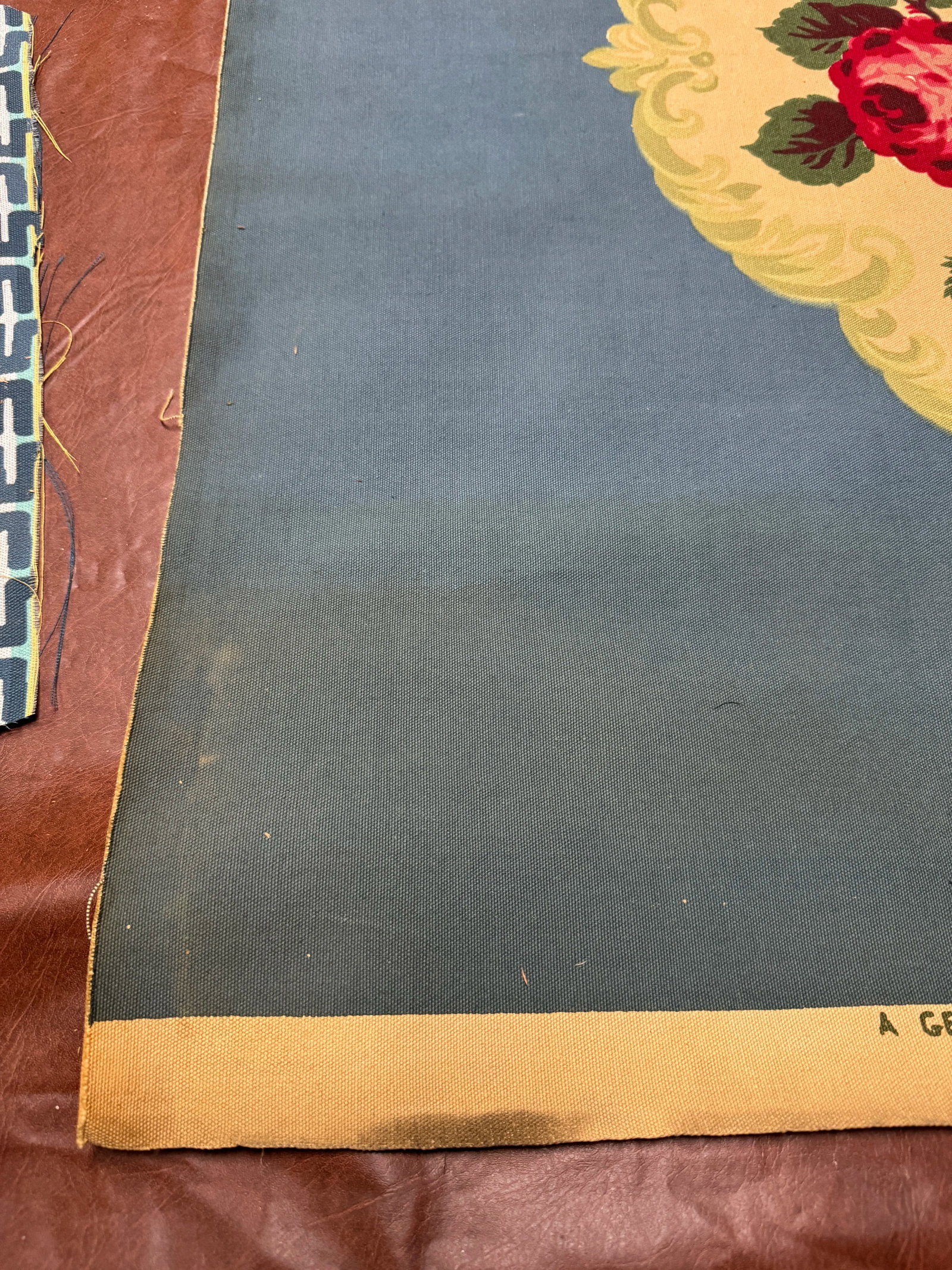 Vintage Aubusson Hand Print Tapestry - 2