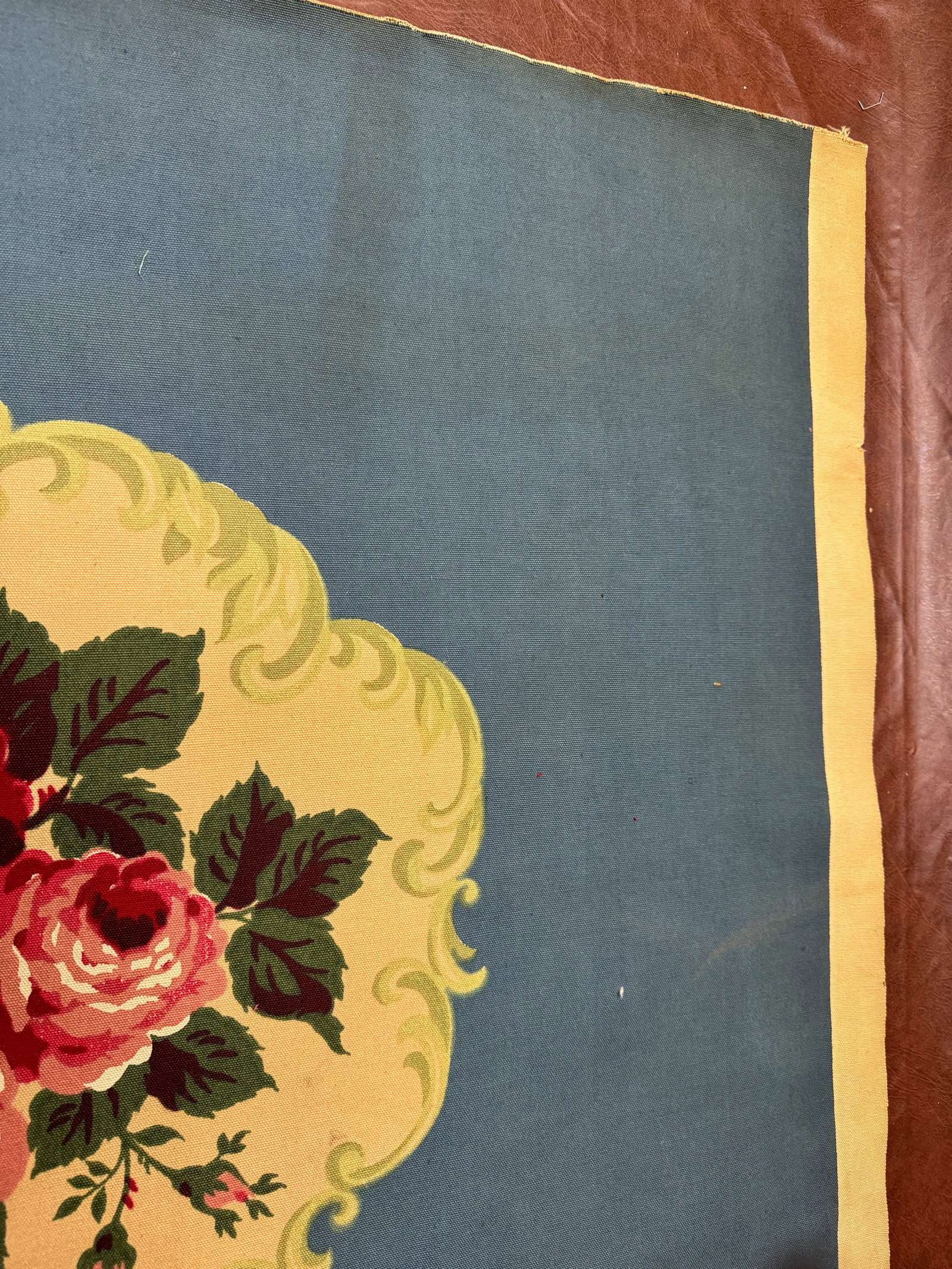 Vintage Aubusson Hand Print Tapestry - 6