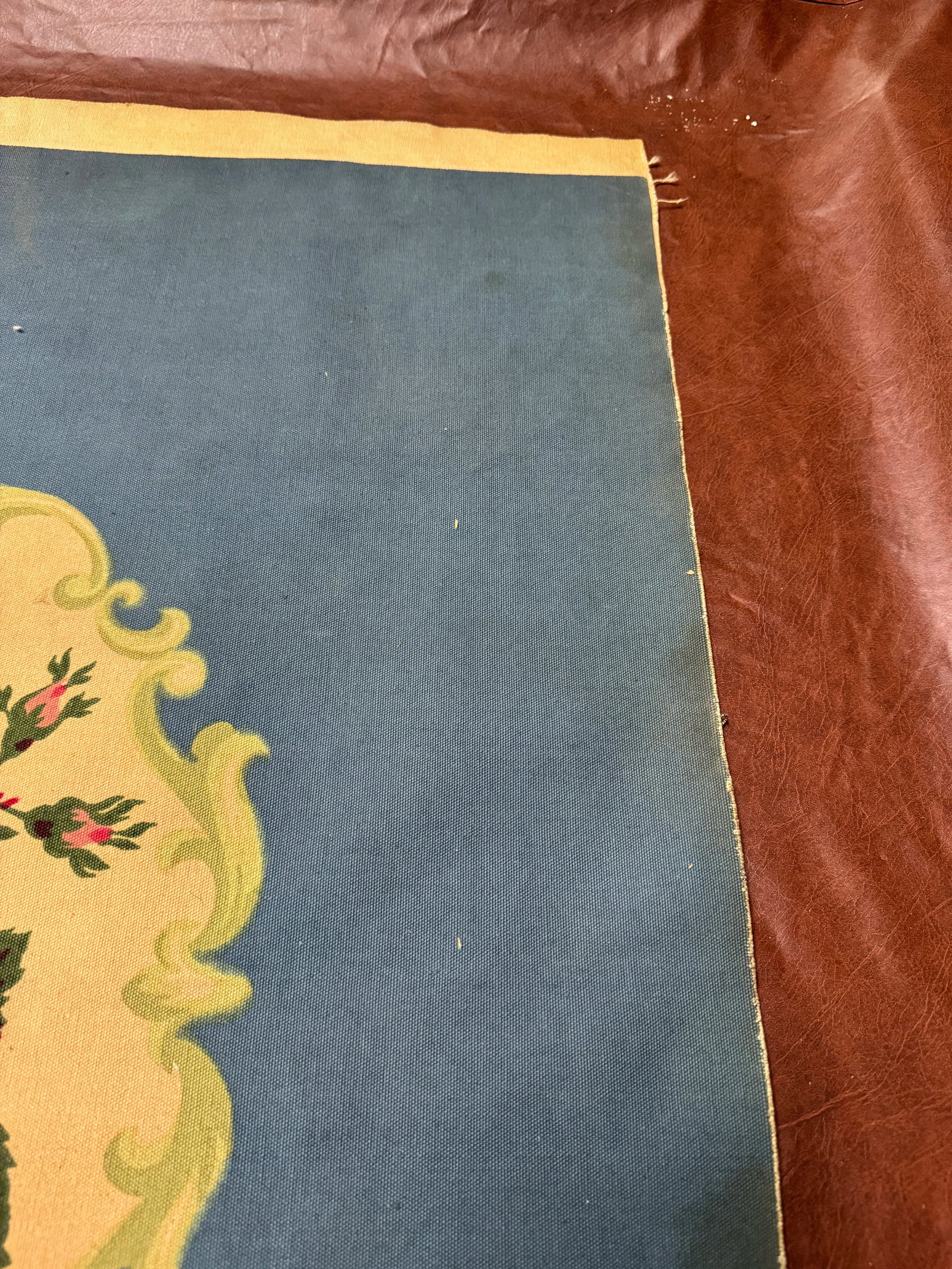Vintage Aubusson Hand Print Tapestry - 7