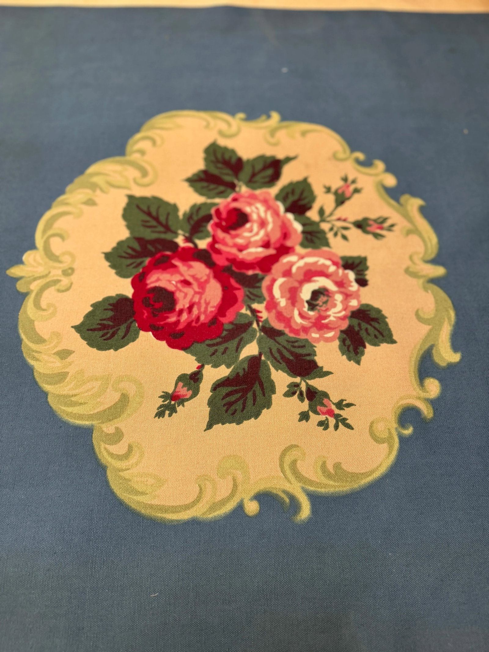 Vintage Aubusson Hand Print Tapestry - 8
