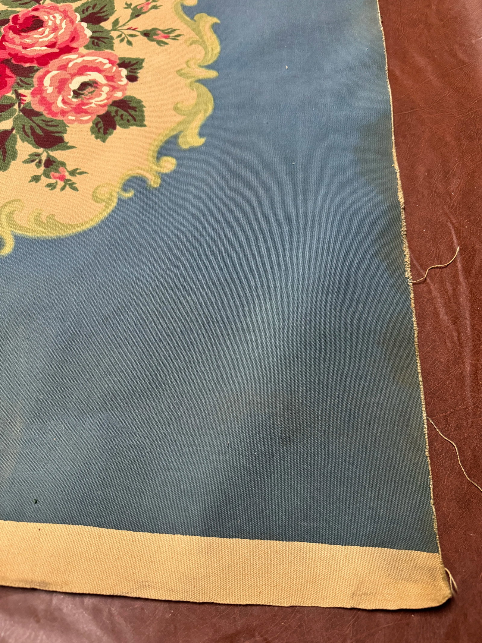 Vintage Aubusson Hand Print Tapestry - 9