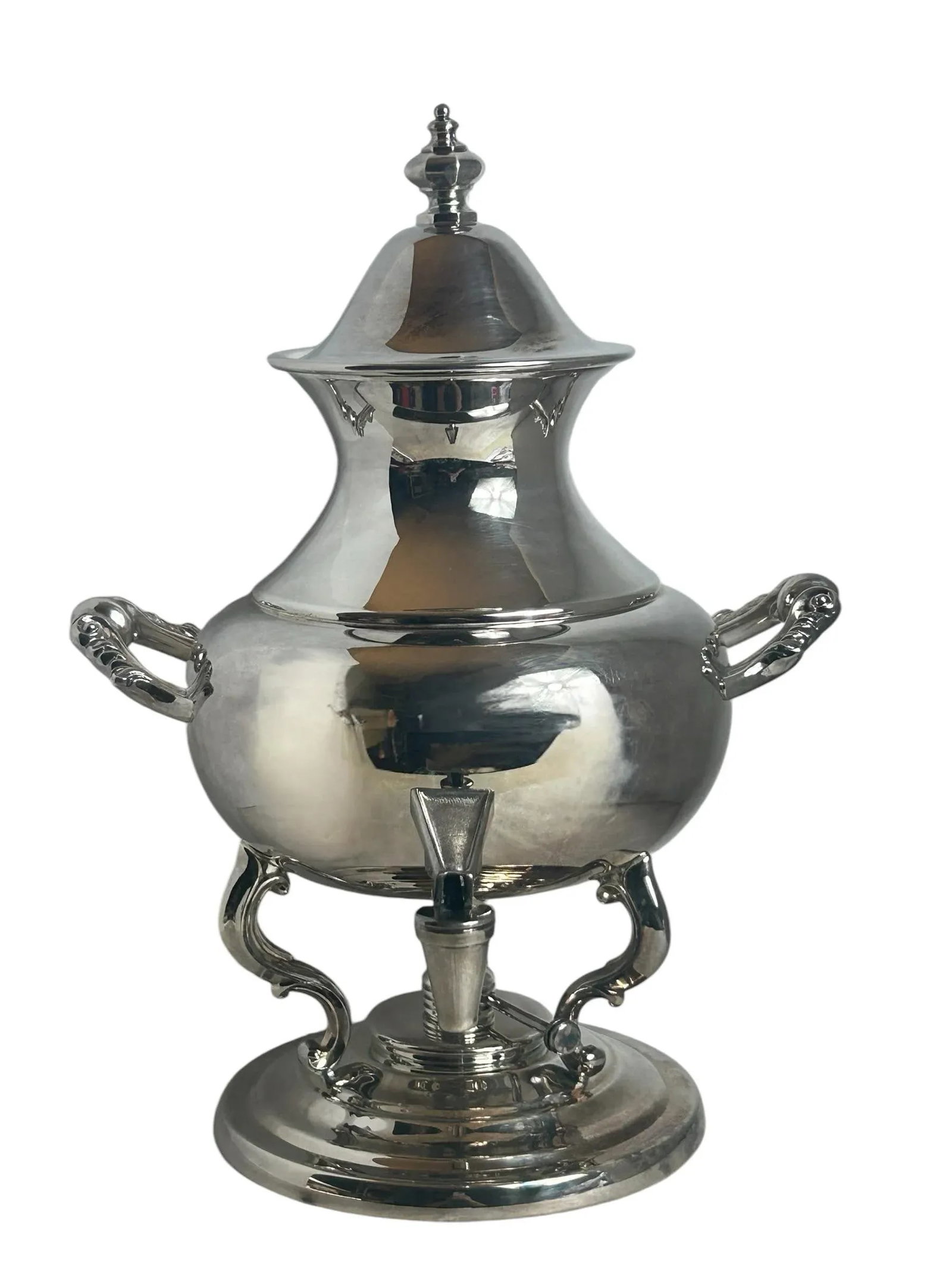 Vintage Tea Urn Primrose Silver Plate Coffee Hot Water Beverage Dispenser - 12