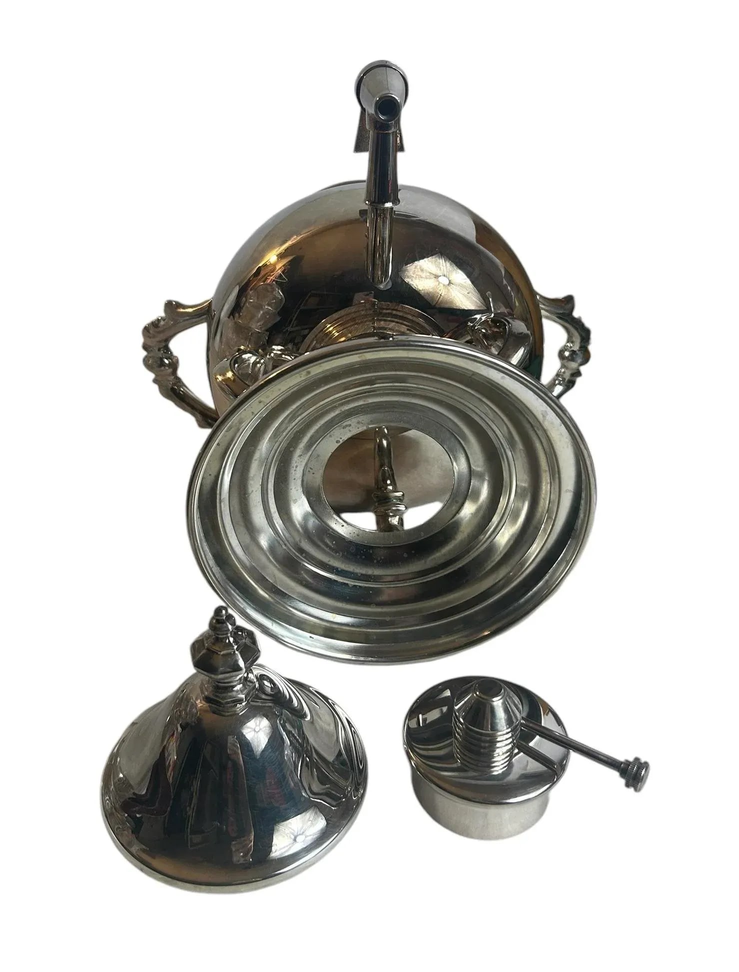 Vintage Tea Urn Primrose Silver Plate Coffee Hot Water Beverage Dispenser - 2