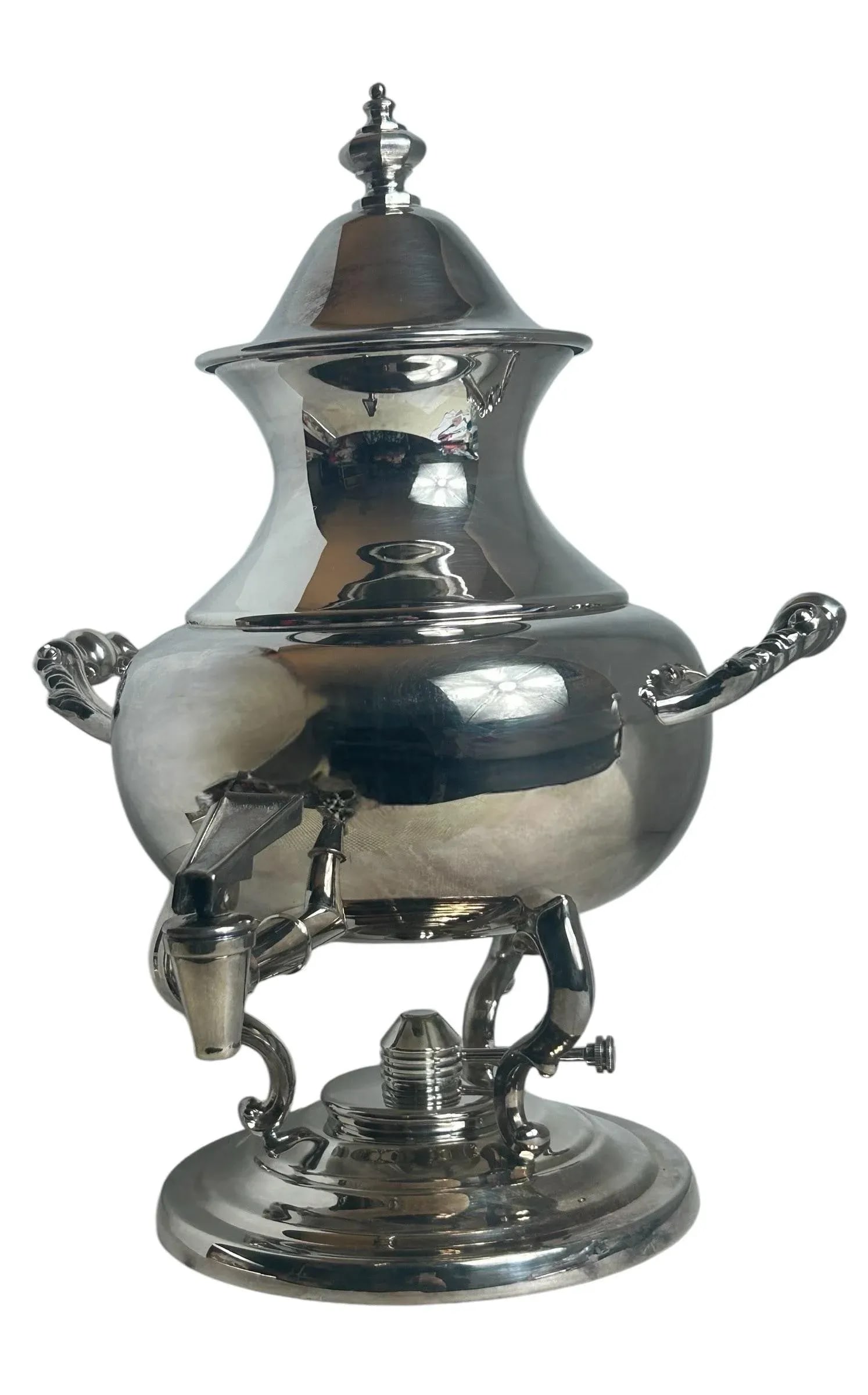 Vintage Tea Urn Primrose Silver Plate Coffee Hot Water Beverage Dispenser - 5