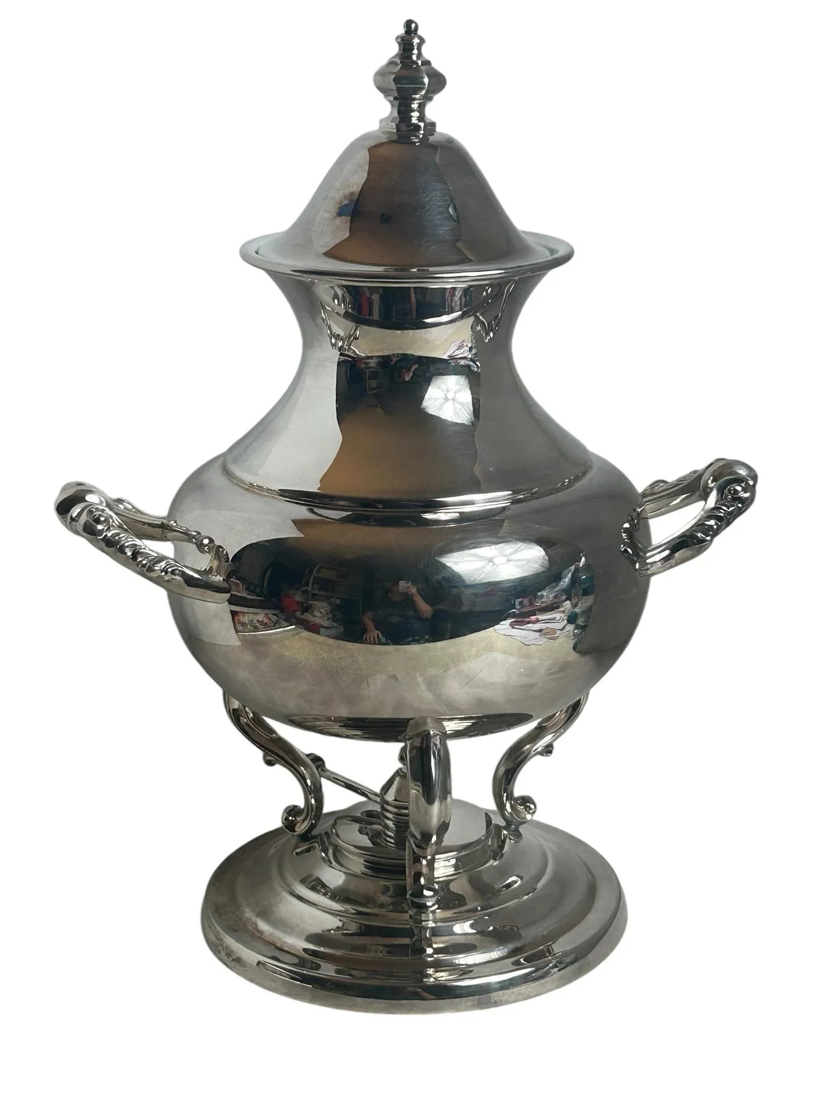 Vintage Tea Urn Primrose Silver Plate Coffee Hot Water Beverage Dispenser - 7