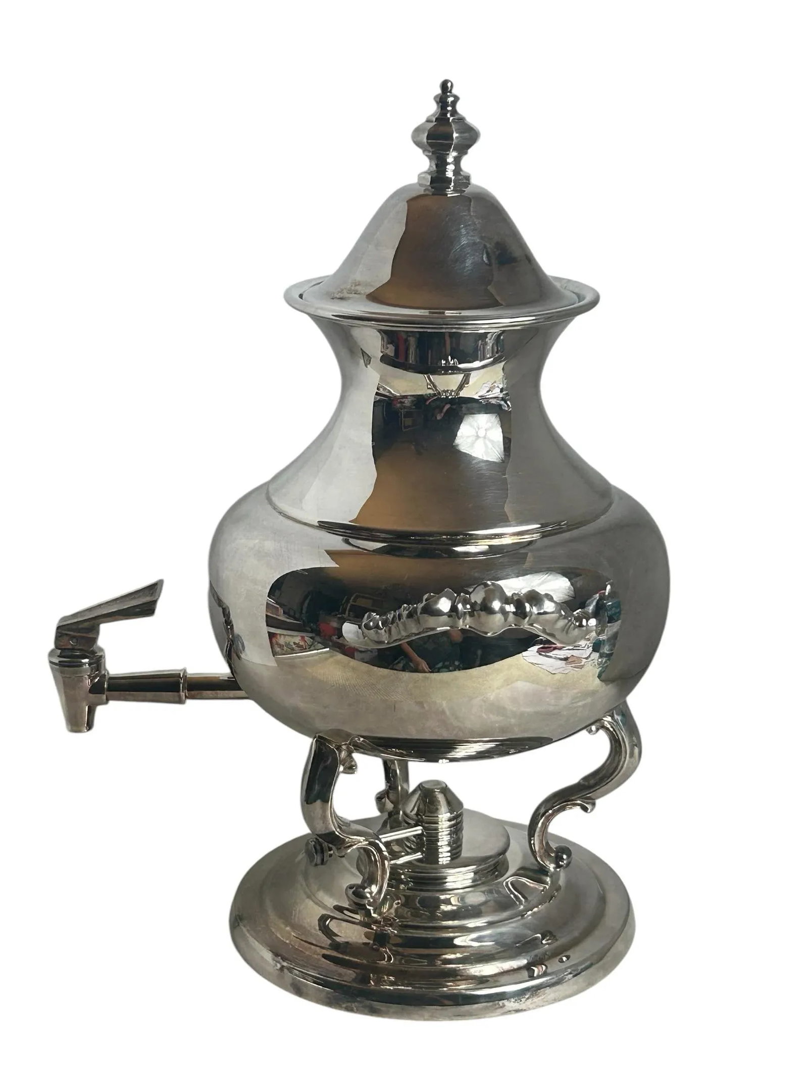 Vintage Tea Urn Primrose Silver Plate Coffee Hot Water Beverage Dispenser - 9