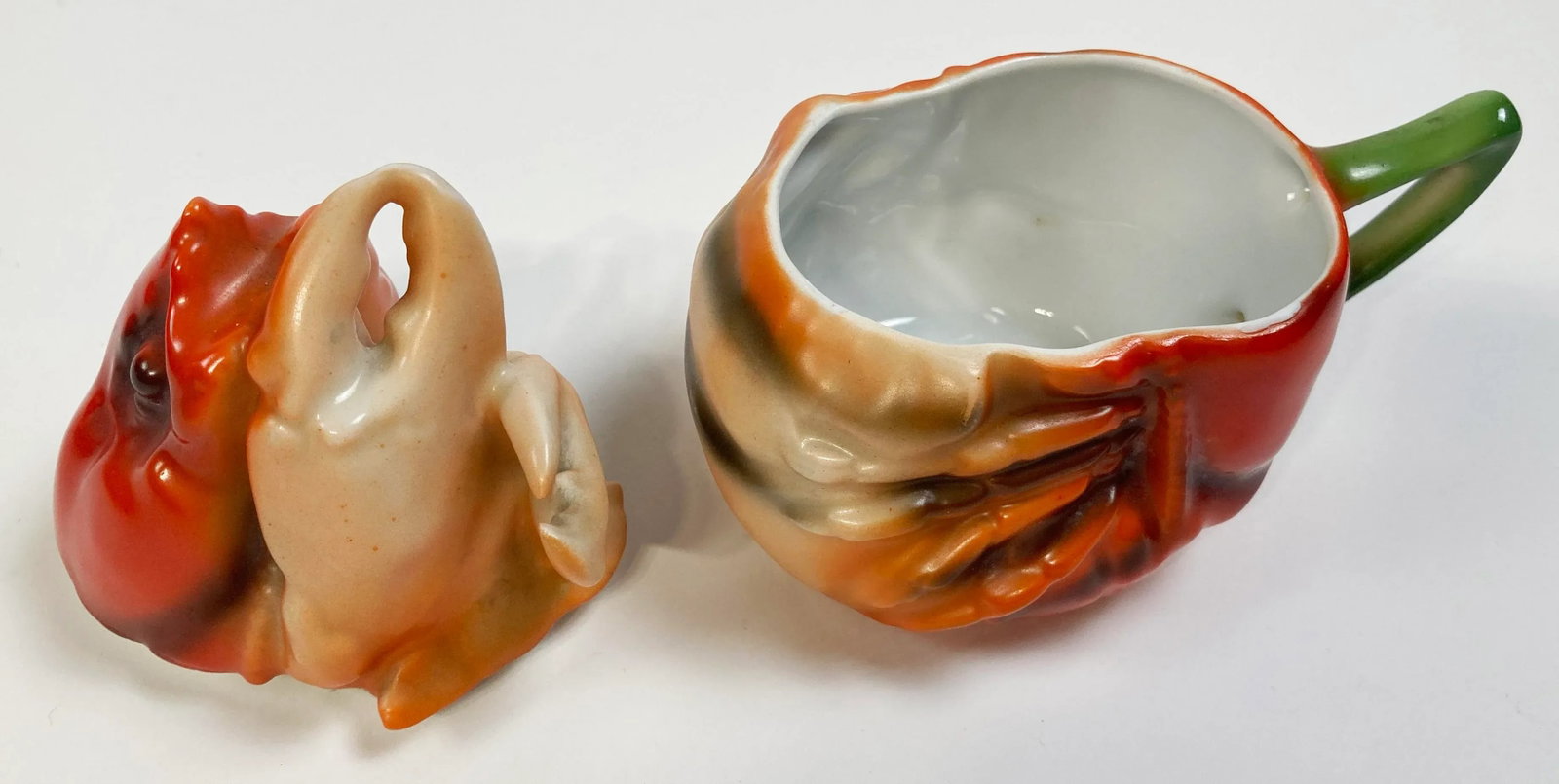 Vintage Royal Bayreuth Ceramic Lobster Creamer Bowl - 6