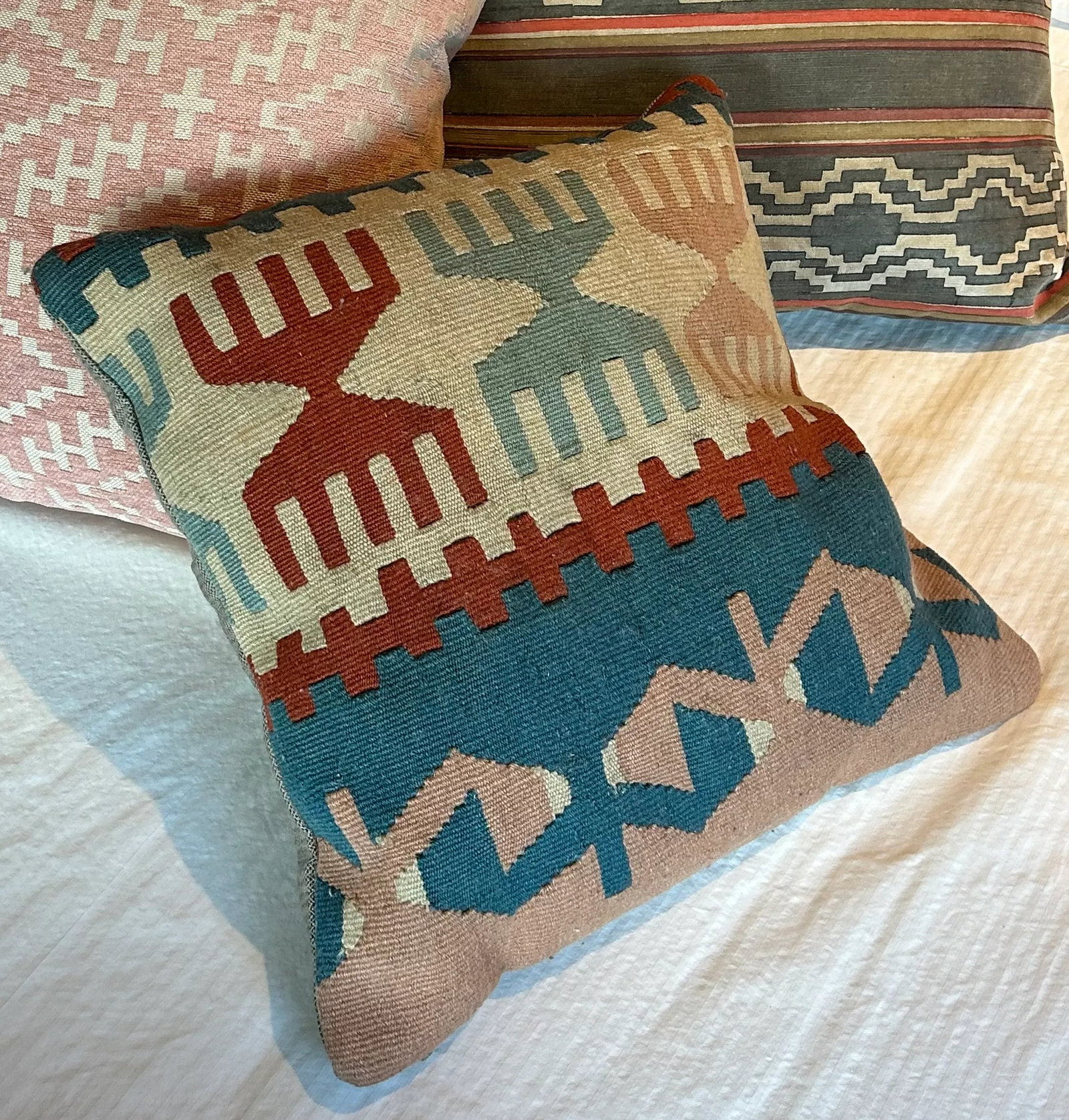 Wool Kilim Decorative Pillow - 2