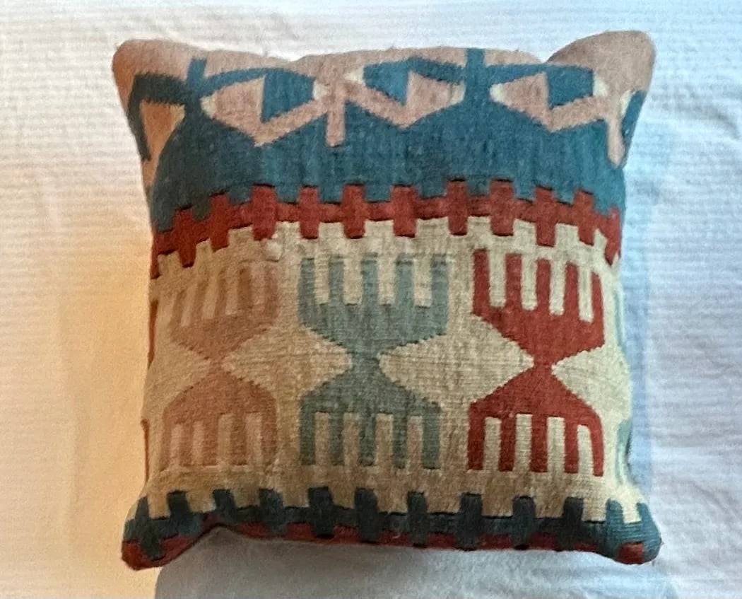Wool Kilim Decorative Pillow - 7