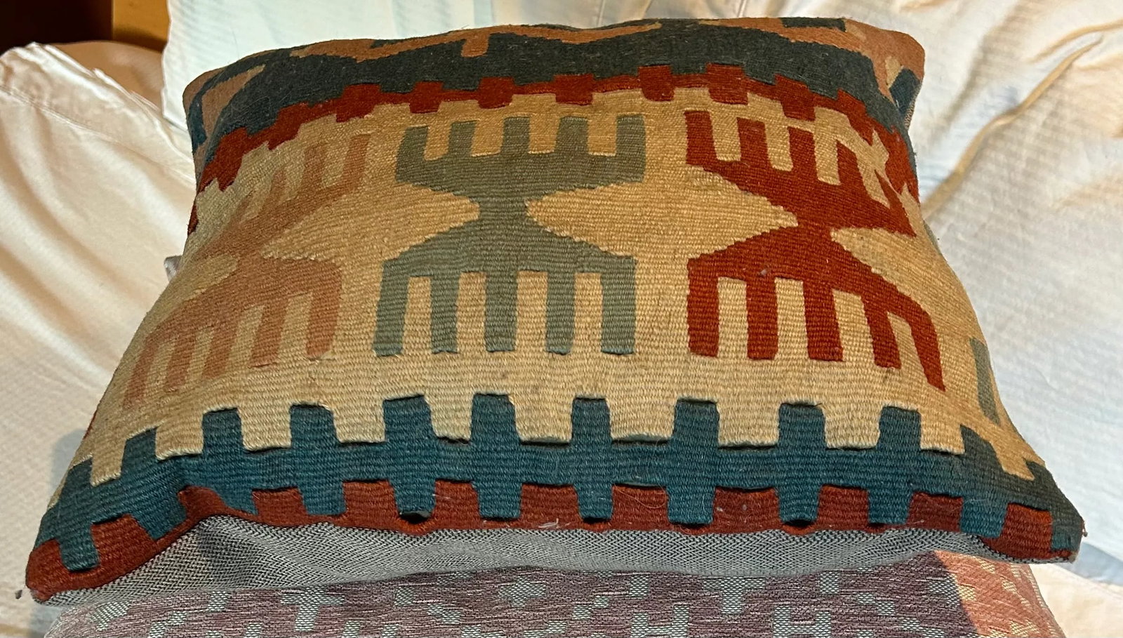 Wool Kilim Decorative Pillow - 8