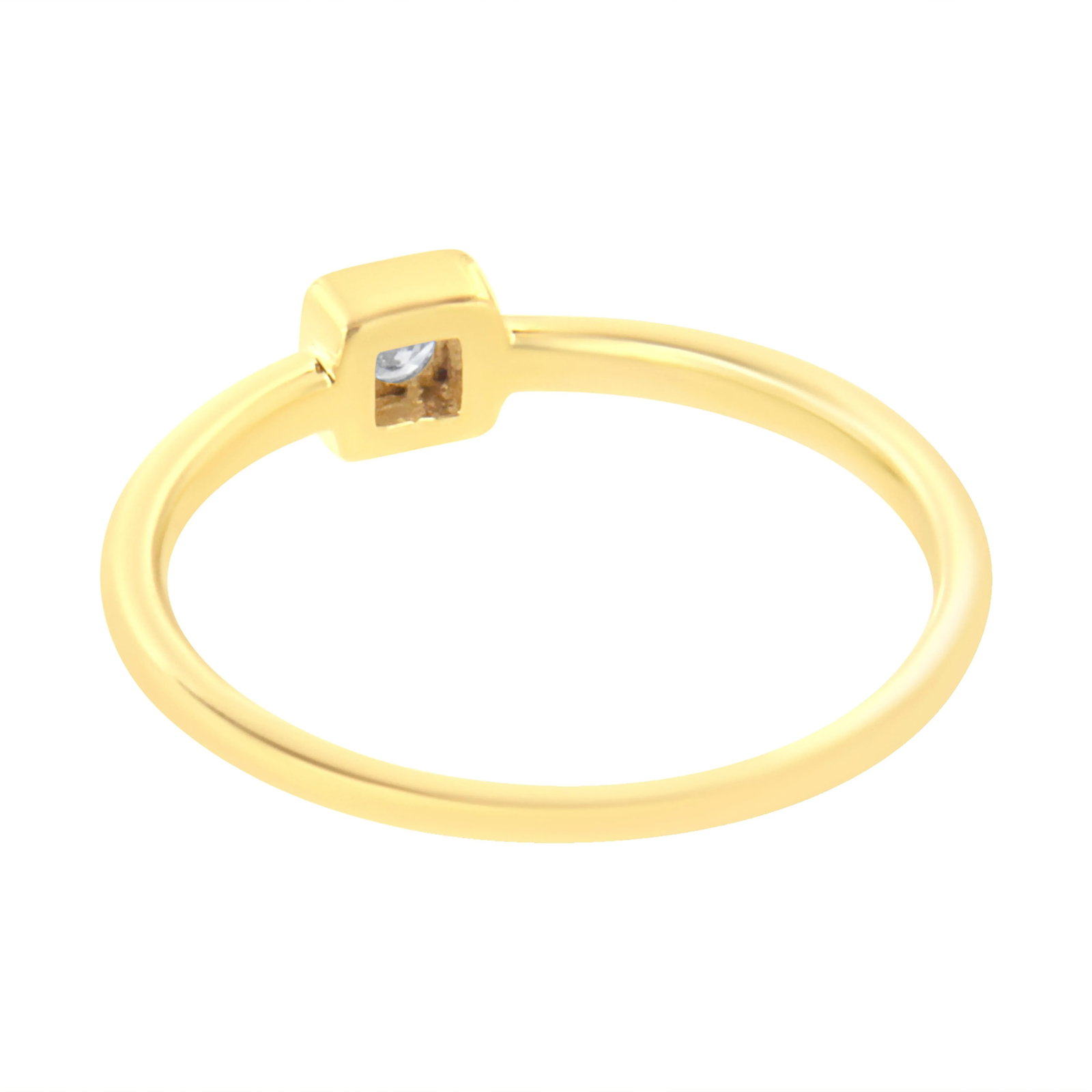 14K Yellow Gold Plated .925 Sterling Silver 1/20 cttw Miracle Set Diamond Promise Ring (J-K Color, I - 5