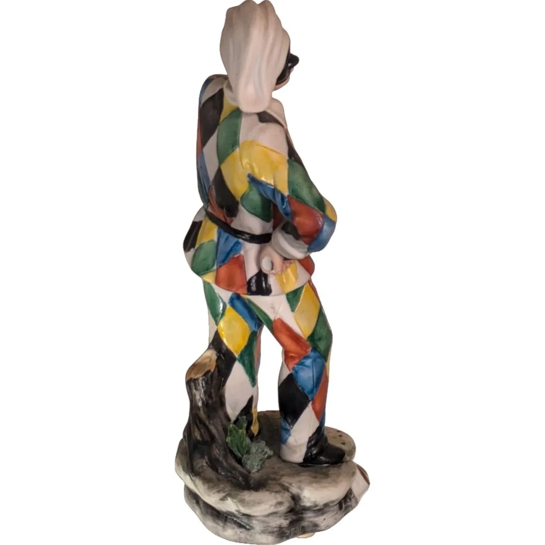 "Masked Jester" in Capodimonte Porcelain Signed "La Medea by Rori" Napoli Italy 1960-1970s - 6