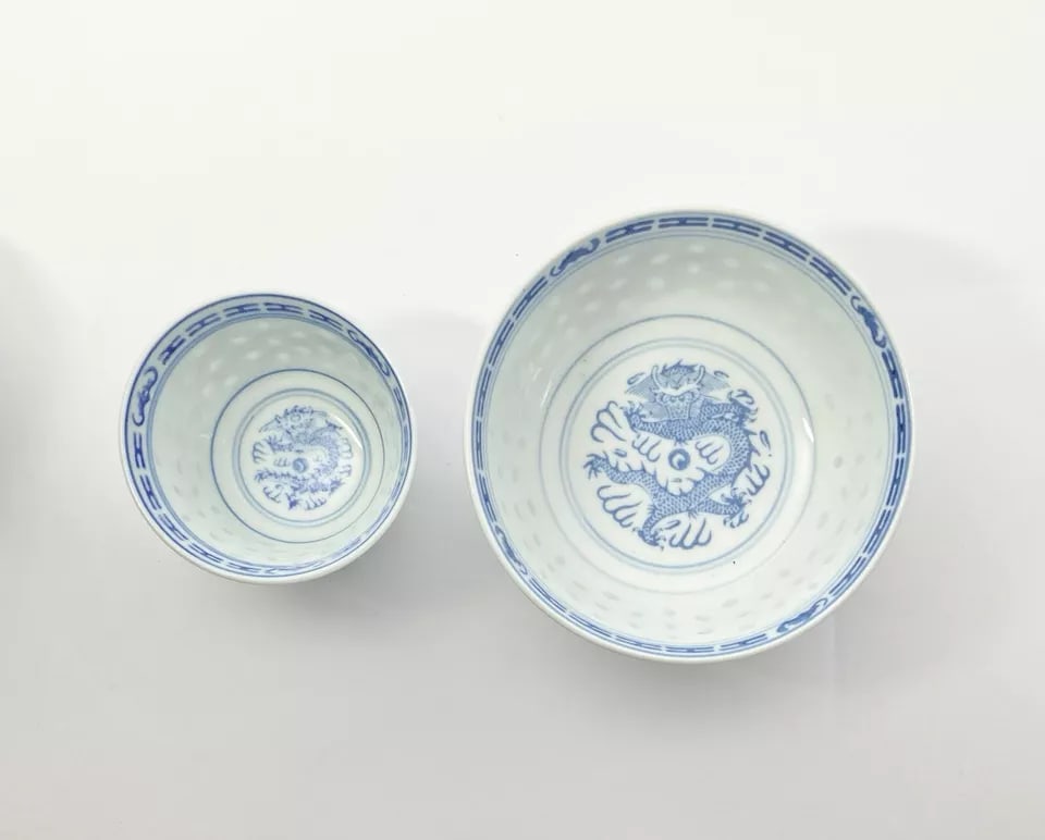 1970s Tienshan "Rice Flower" 42-Piece Porcelain Dinnerware Set - 6