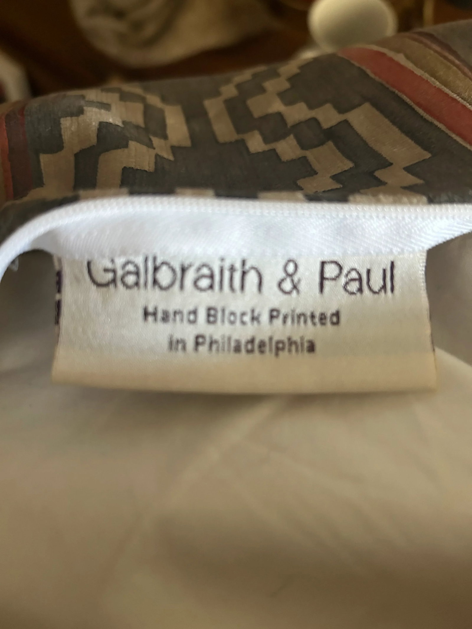 Hand Blocked Velvet Decorative Pillow by Galbraith & Paul - 3