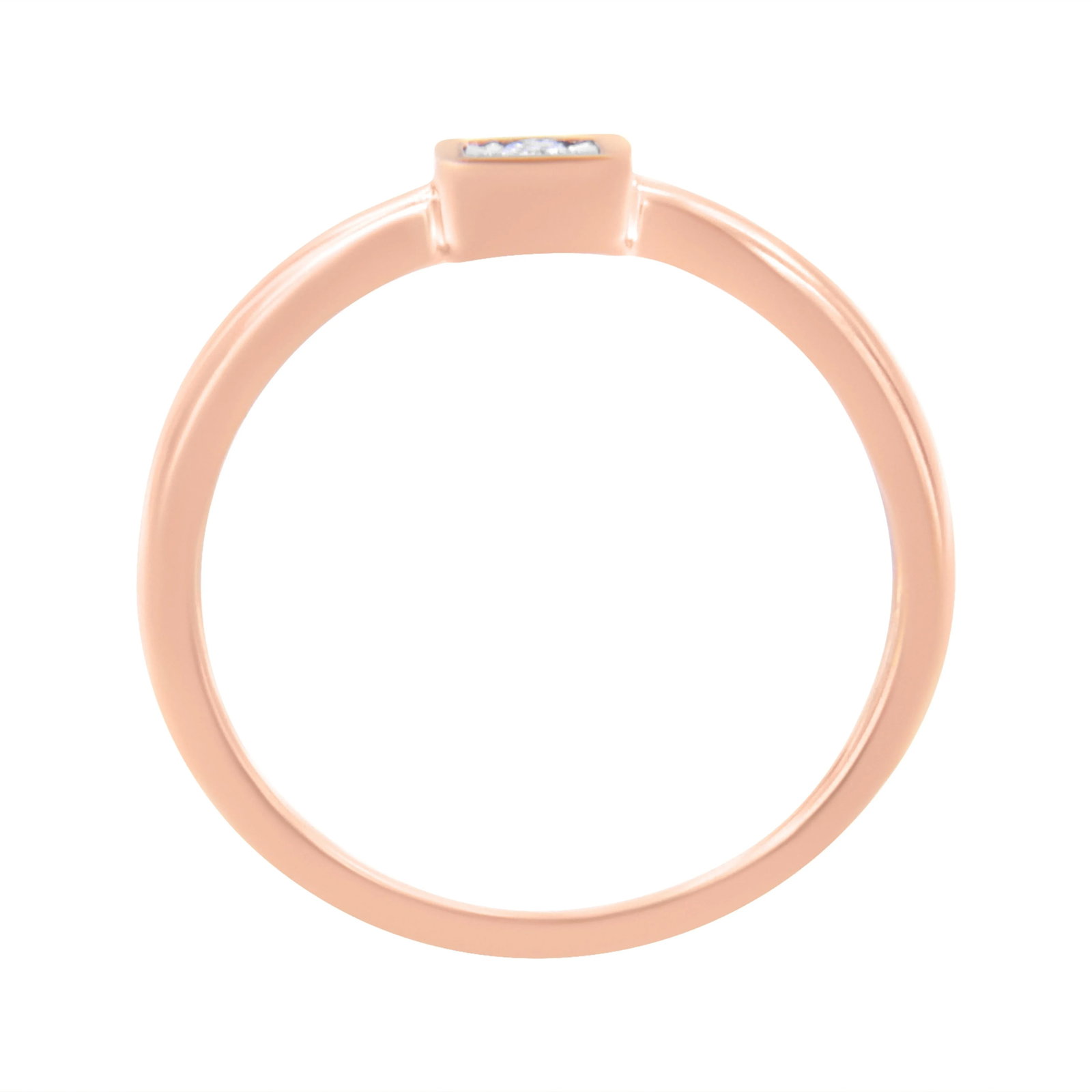 14K Rose Gold Plated .925 Sterling Silver 1/20 cttw Miracle Set Diamond Promise Ring (J-K Color, I1- - 4