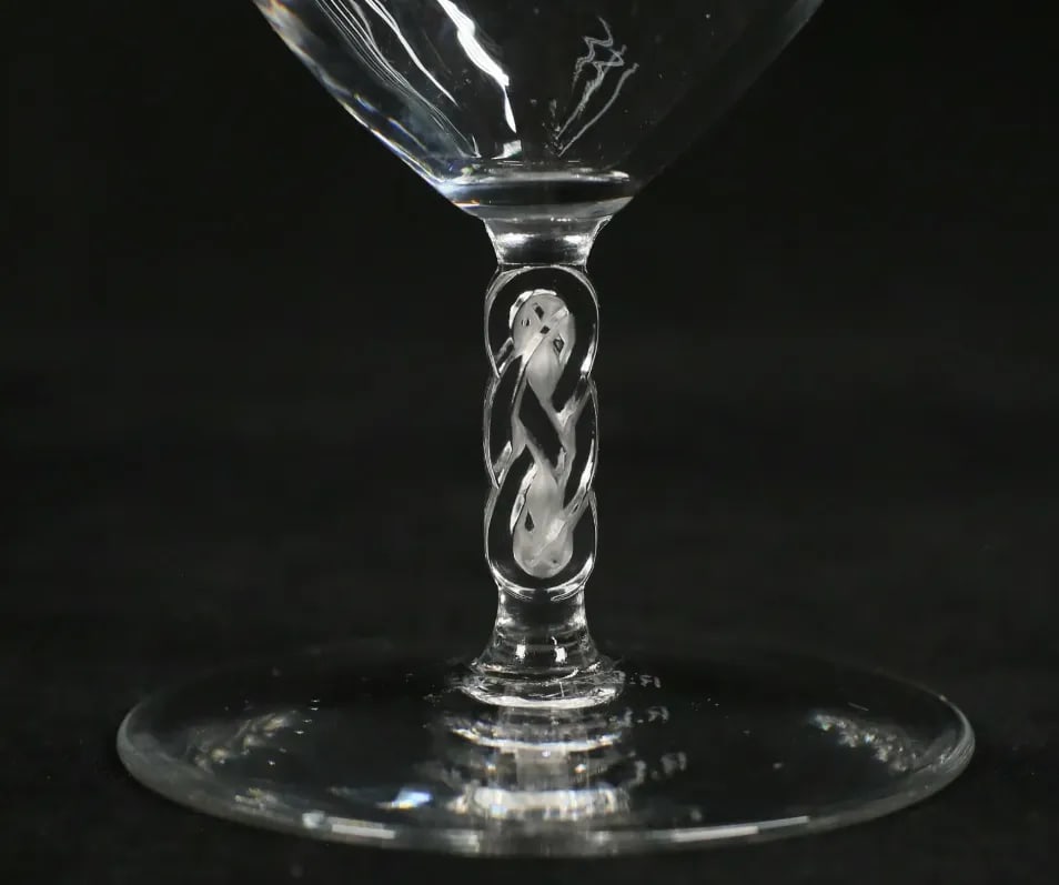 Circa 1926 Rene Lalique Guebwiller Stemware Set- 21 Pieces - 4