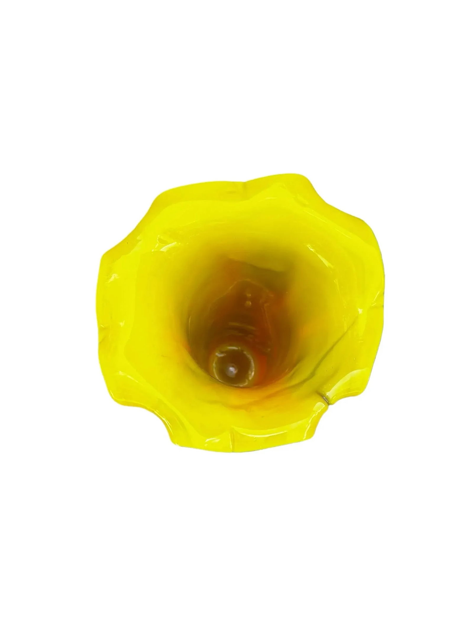 Murano Colorful Cased Floral Studio Art Glass Vase - 8