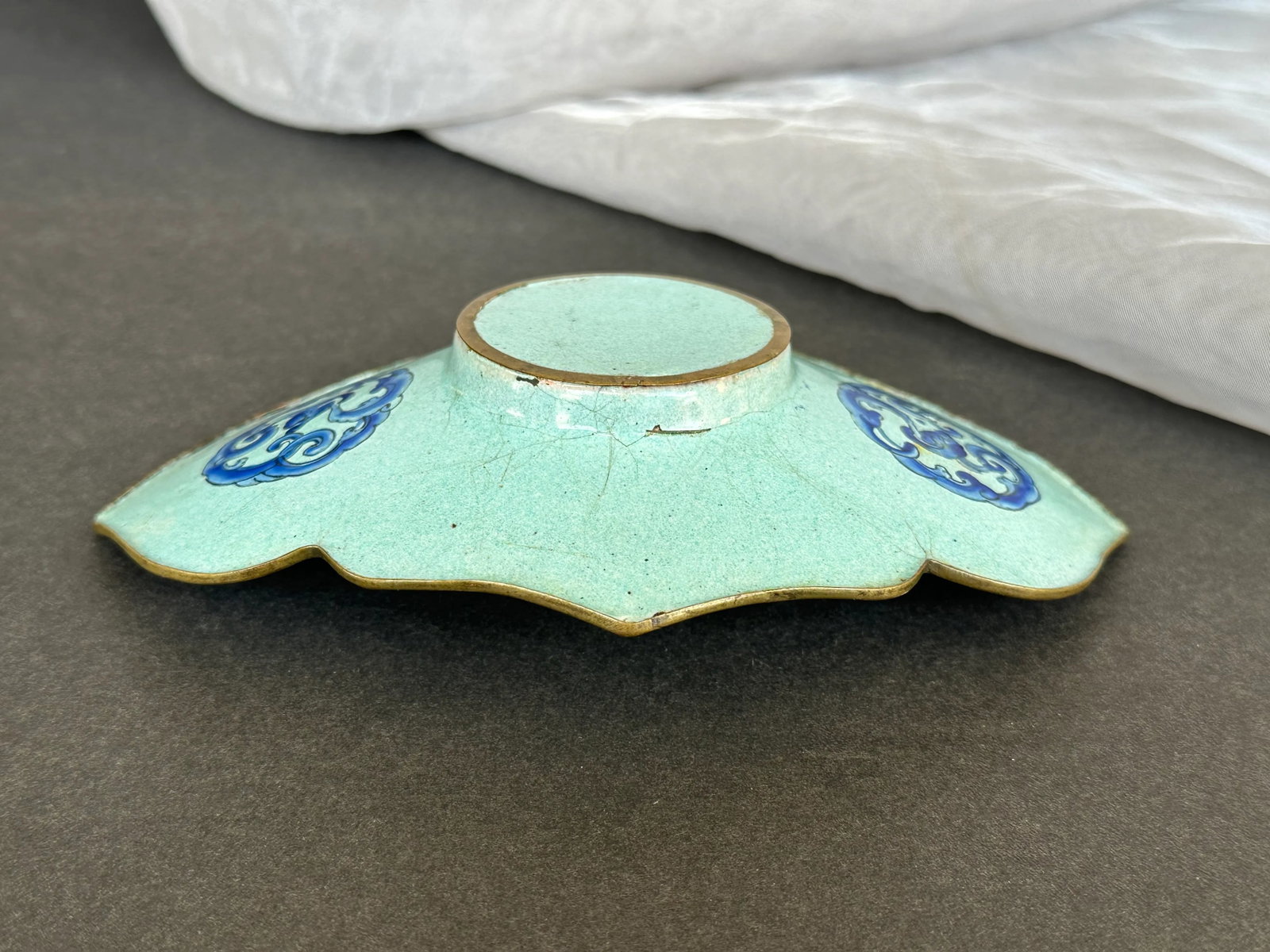 Antique Chinese Enamel Trinket Tray Ring Dish - 6