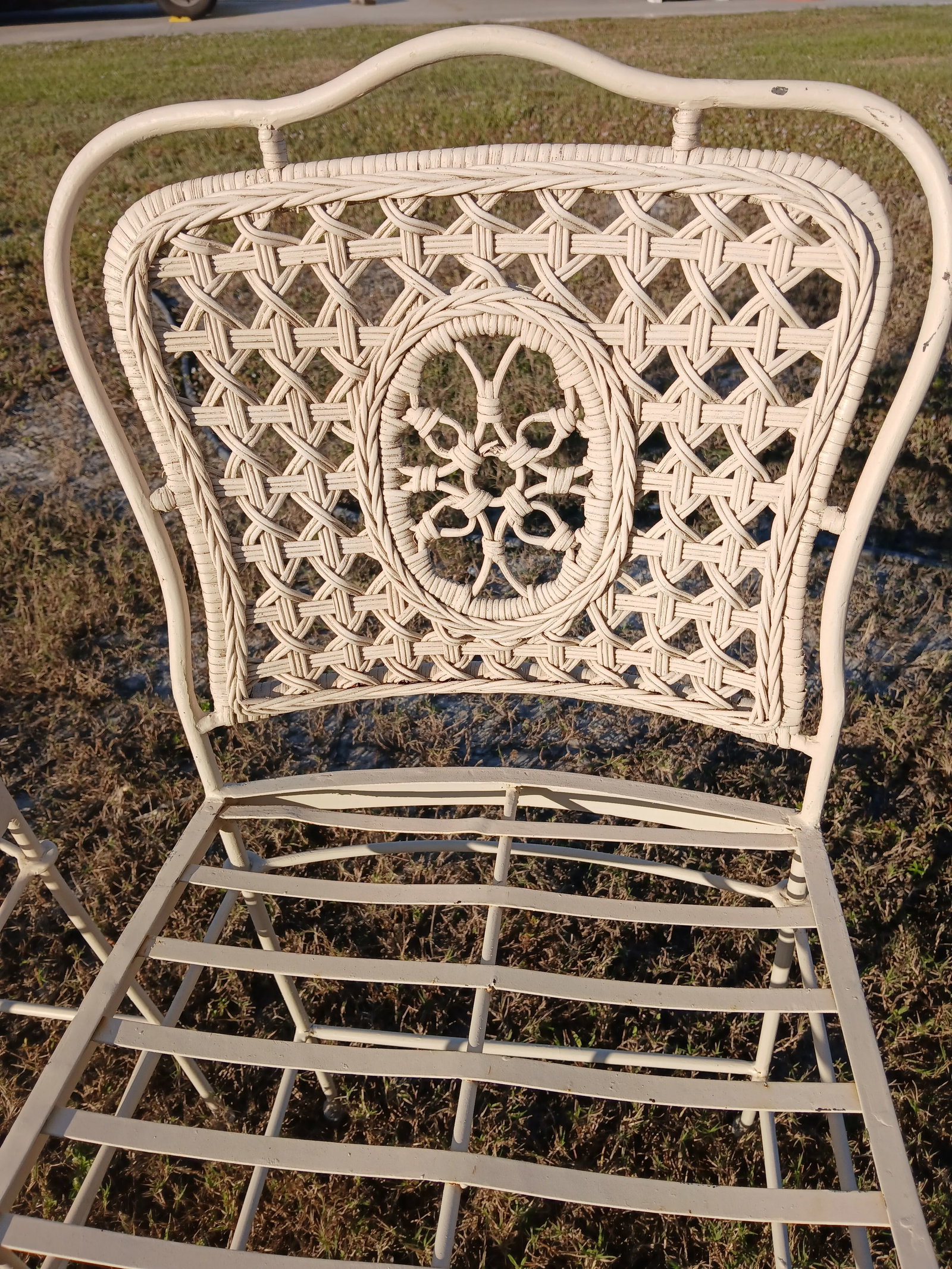 1950s Rattan and Iron Bar Stools or Counter Chairs - Set of 3 - 3