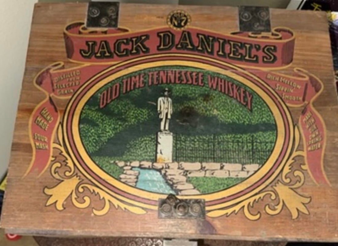 1960s Jack Daniel's Vintage Wooden Box Whiskey Crate - 3