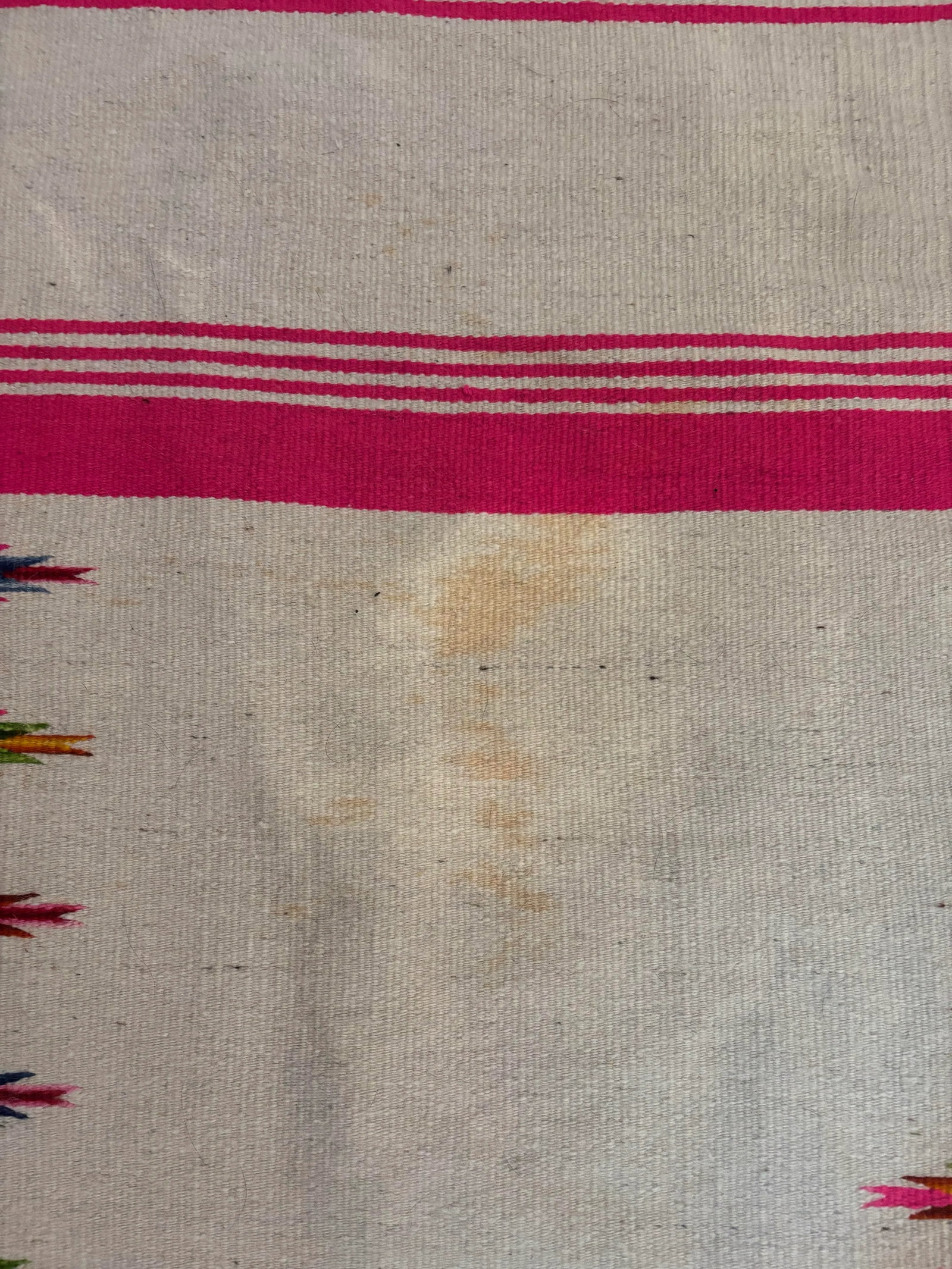 Late 19th/Early 20th Century Saltillo Serape Wearing Blanket - 6