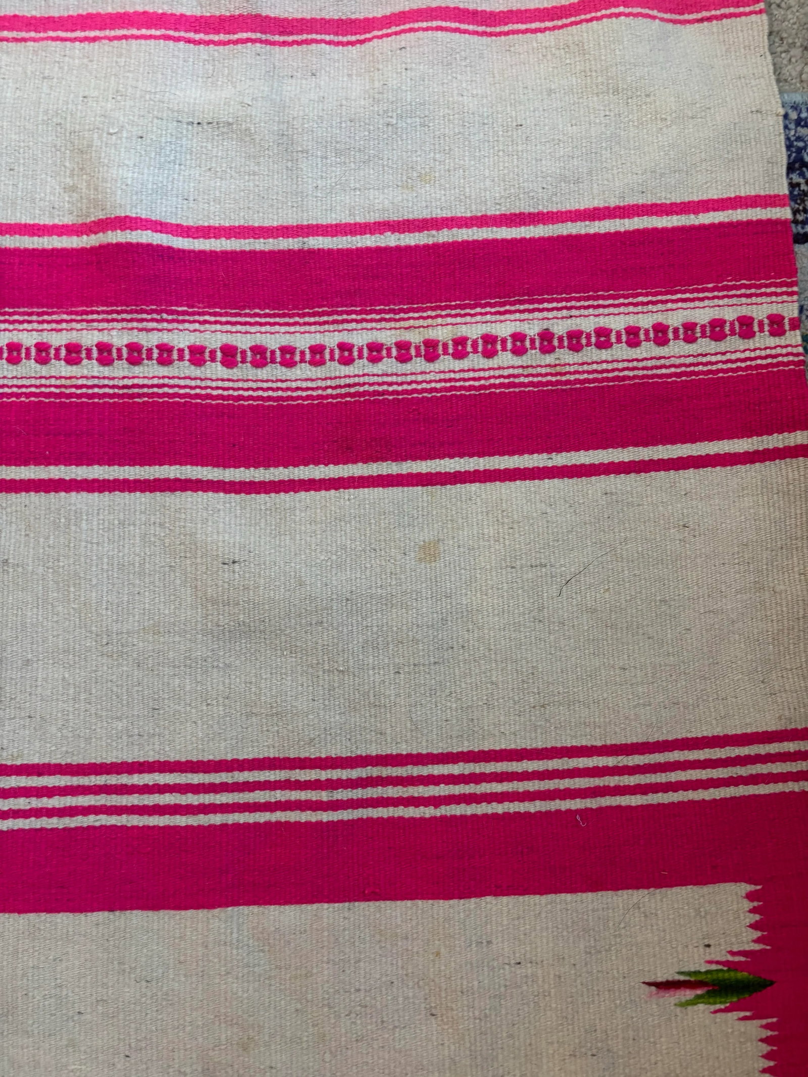 Late 19th/Early 20th Century Saltillo Serape Wearing Blanket - 9