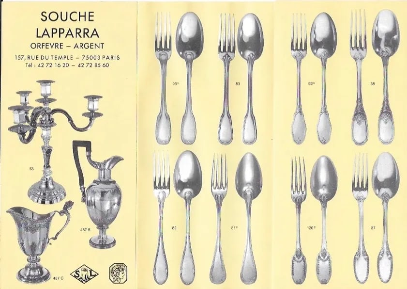 1990s Elysee Sterling Silver Hand-Crafted 5-Piece Flatware Place-Setting - 12