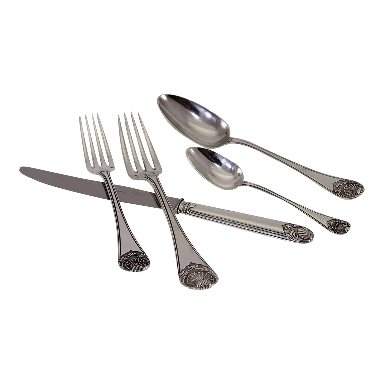 1990s Elysee Sterling Silver Hand-Crafted 5-Piece Flatware Place-Setting (1 of 12)