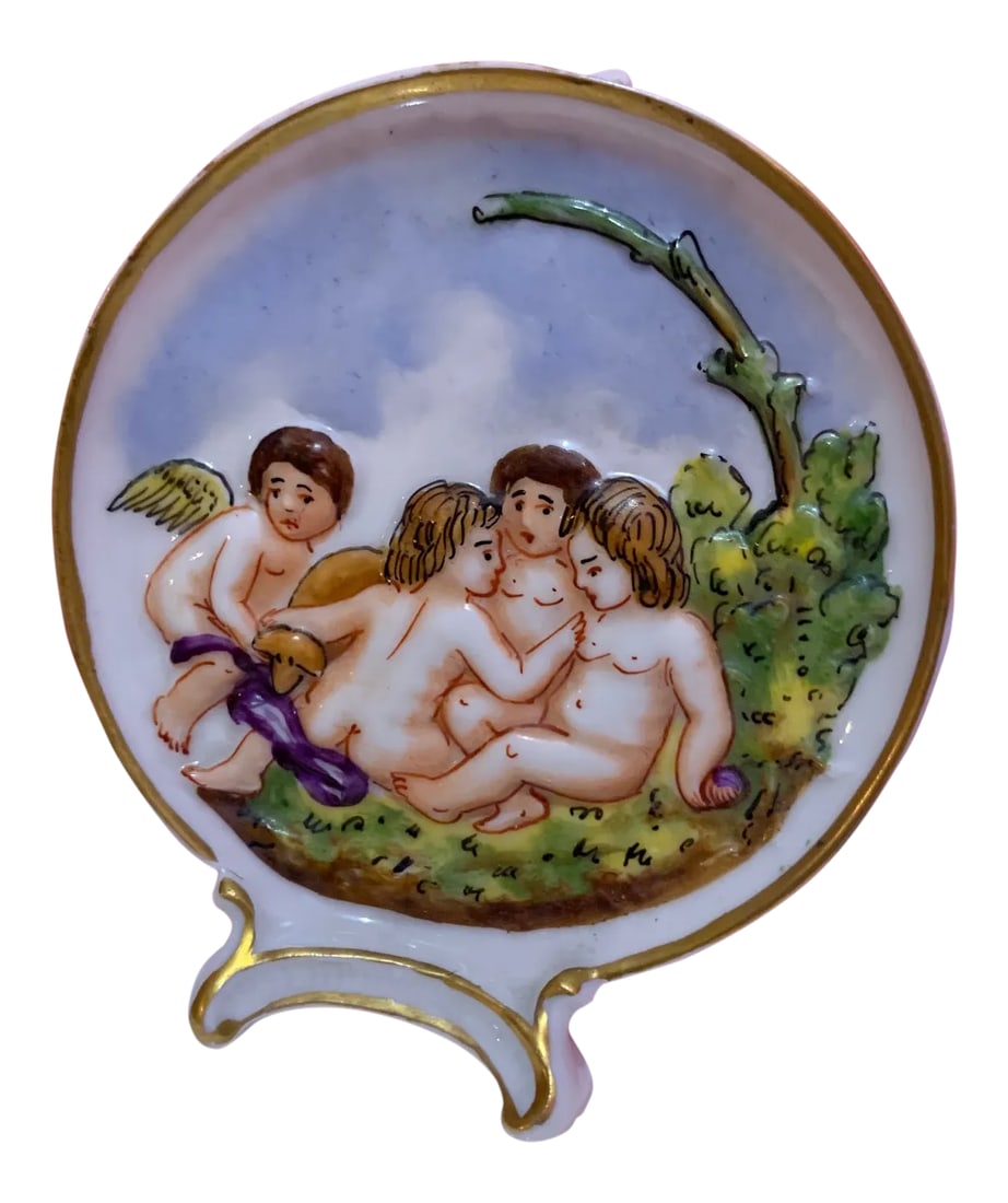 Antique Capo Di Monte Place Card Holder (1 of 11)