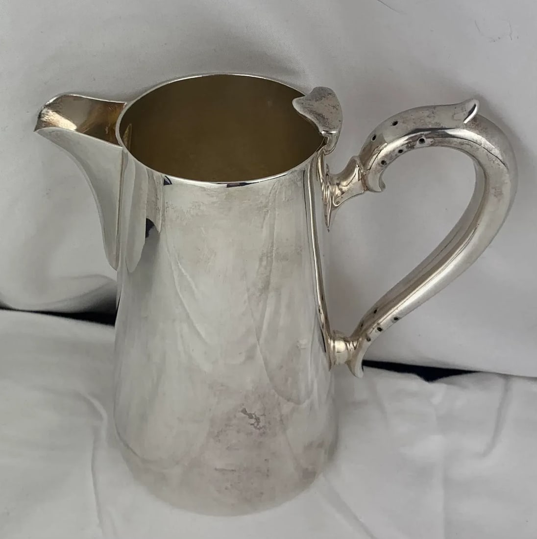 Vintage Plated Silver Pitcher - 3