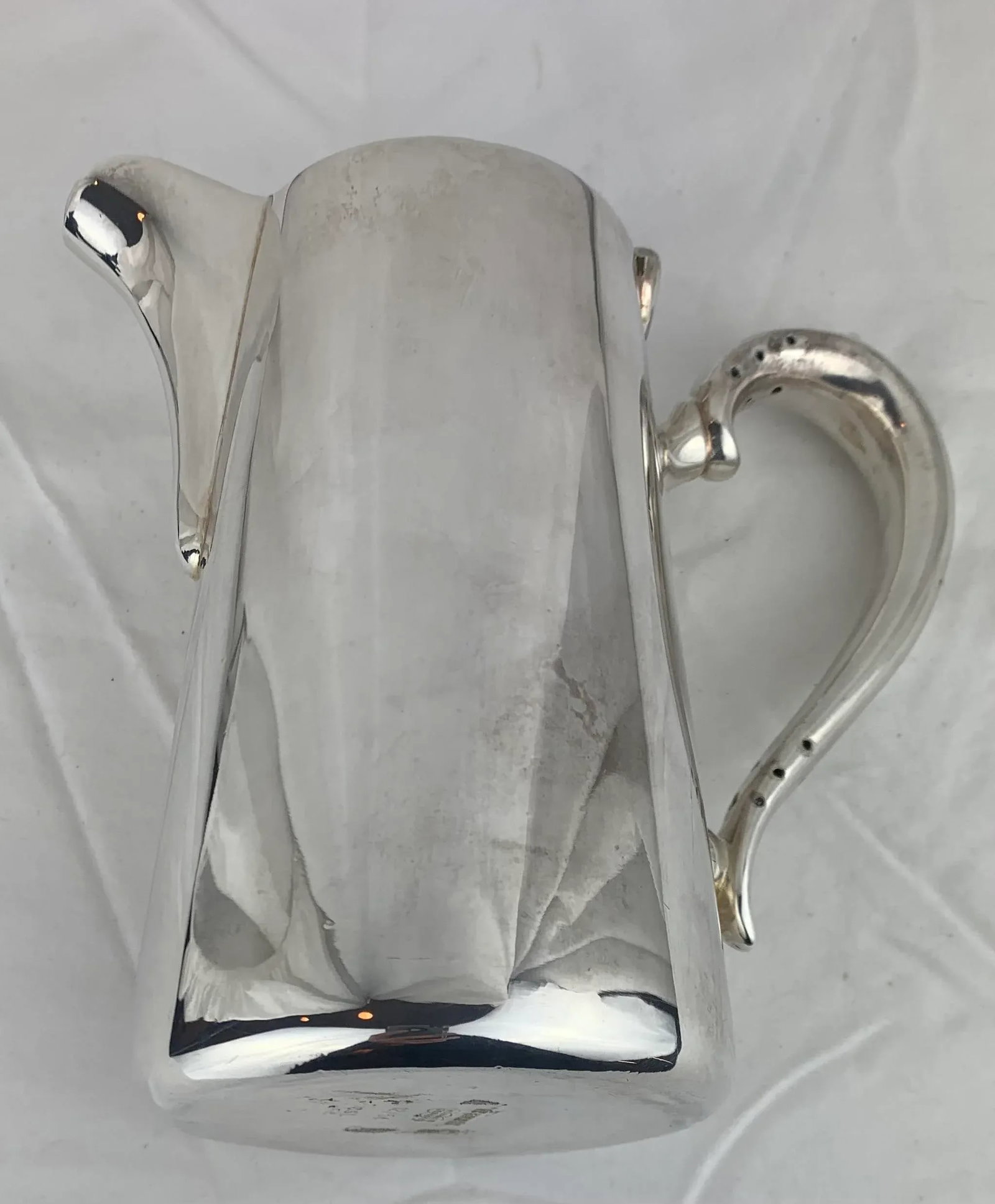 Vintage Plated Silver Pitcher - 6