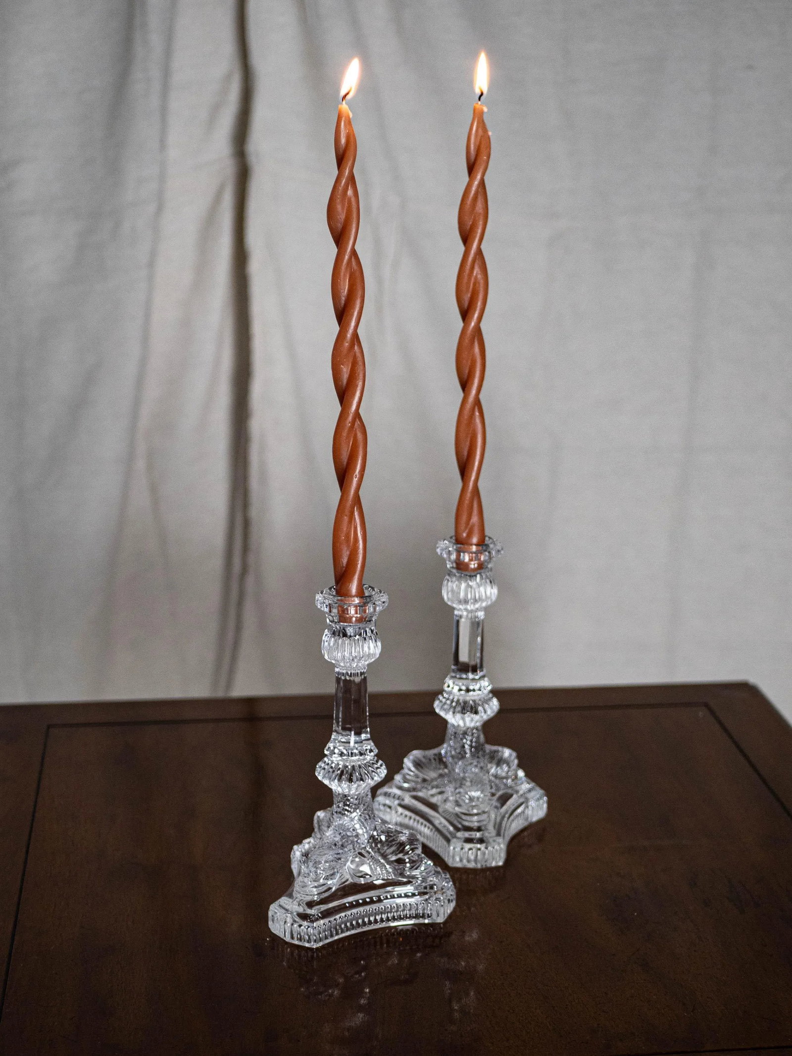 Vintage Tiffany & Co. Pair of Dragon Motif Candlesticks in Crystal Glass - 2