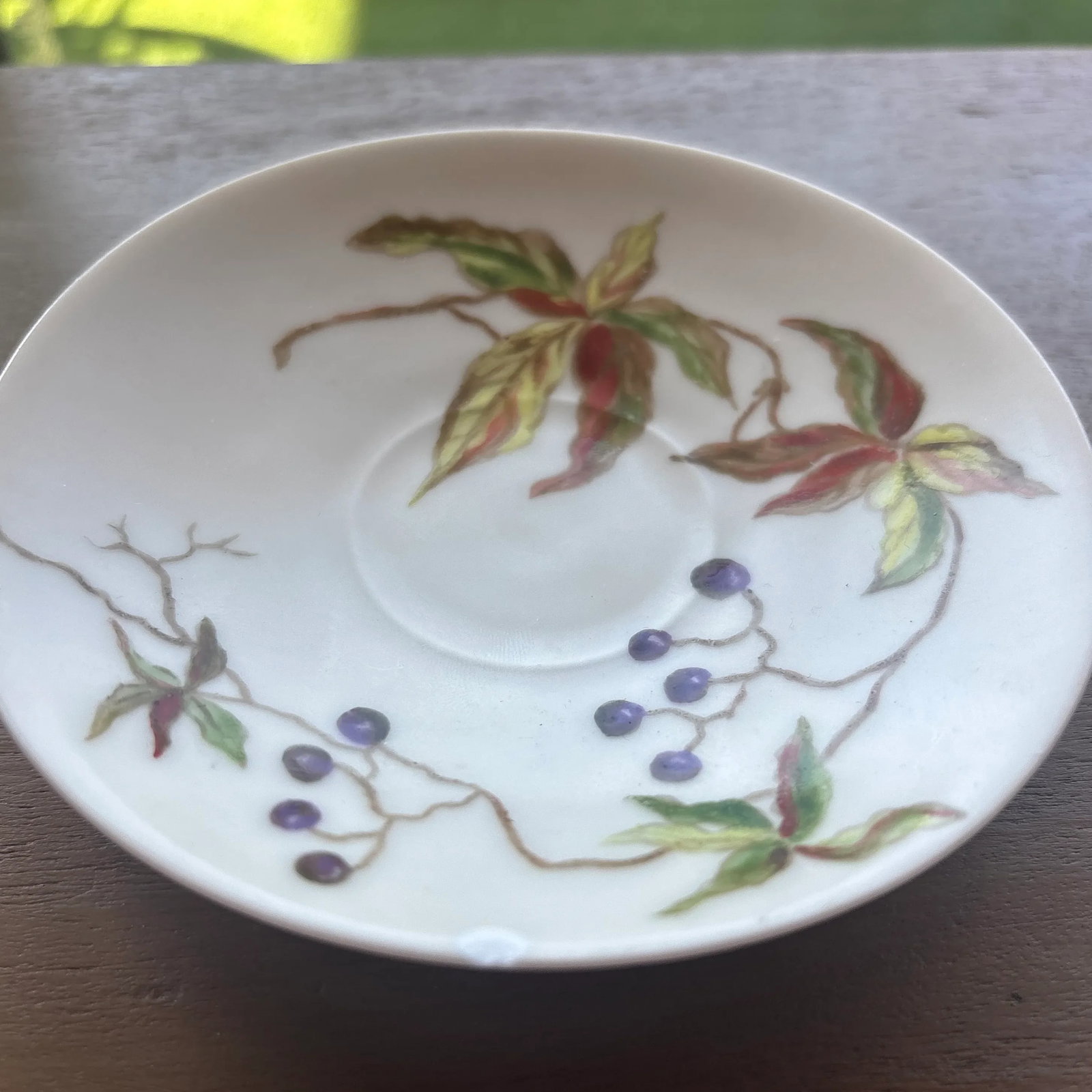 Circa 1770 Antique Bow Porcelain Tea Cup and Saucer With Hand Painted Designer Mark - 6
