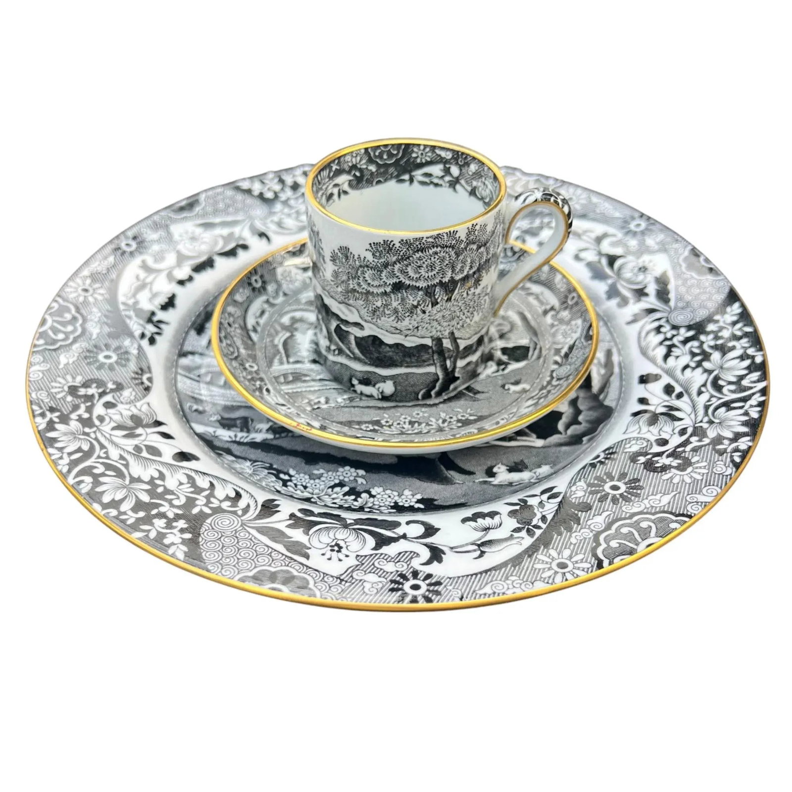 1940s Tiffany & Co.'s Spode "Italian" Pattern Demitasse & Dessert Set - 10