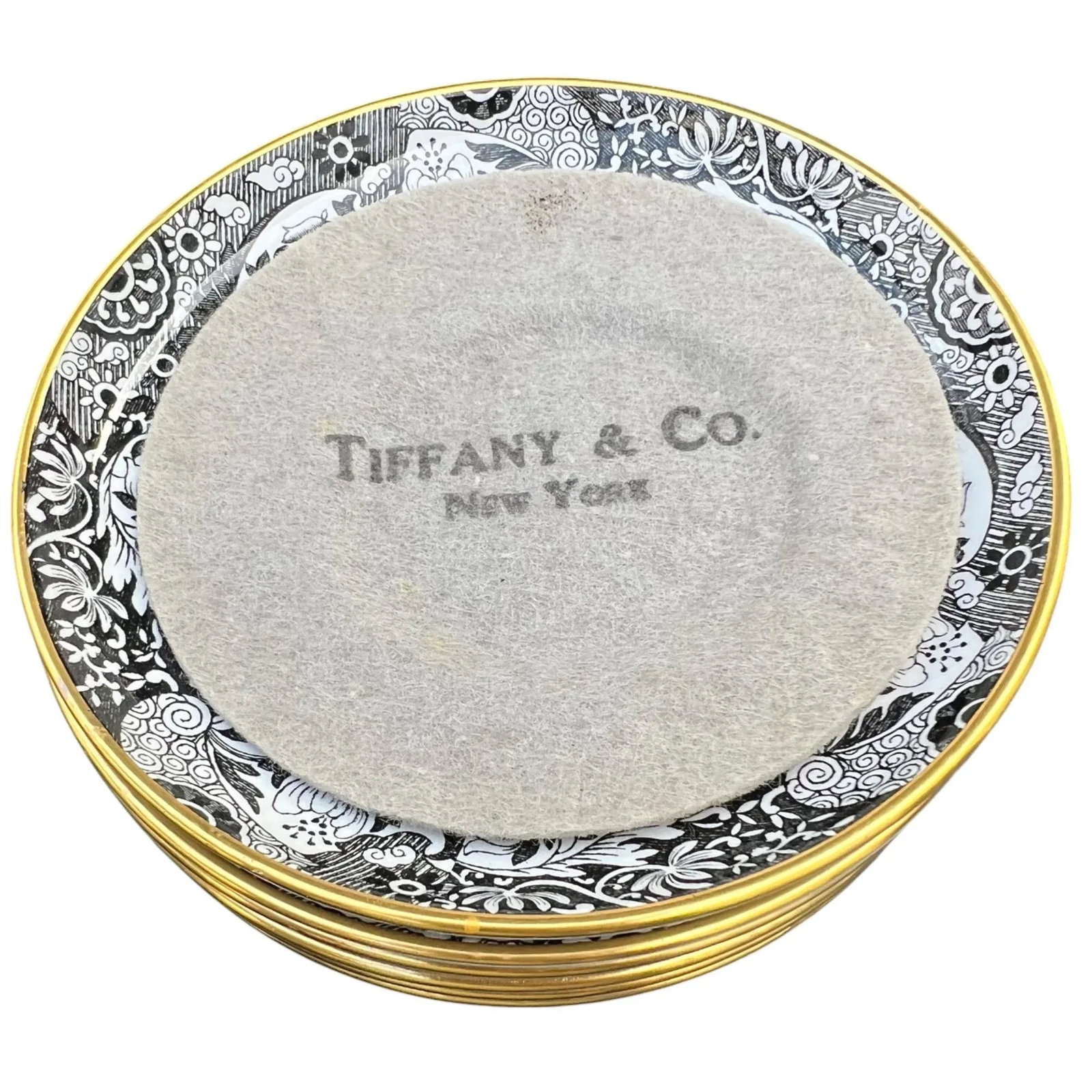 1940s Tiffany & Co.'s Spode "Italian" Pattern Demitasse & Dessert Set - 11