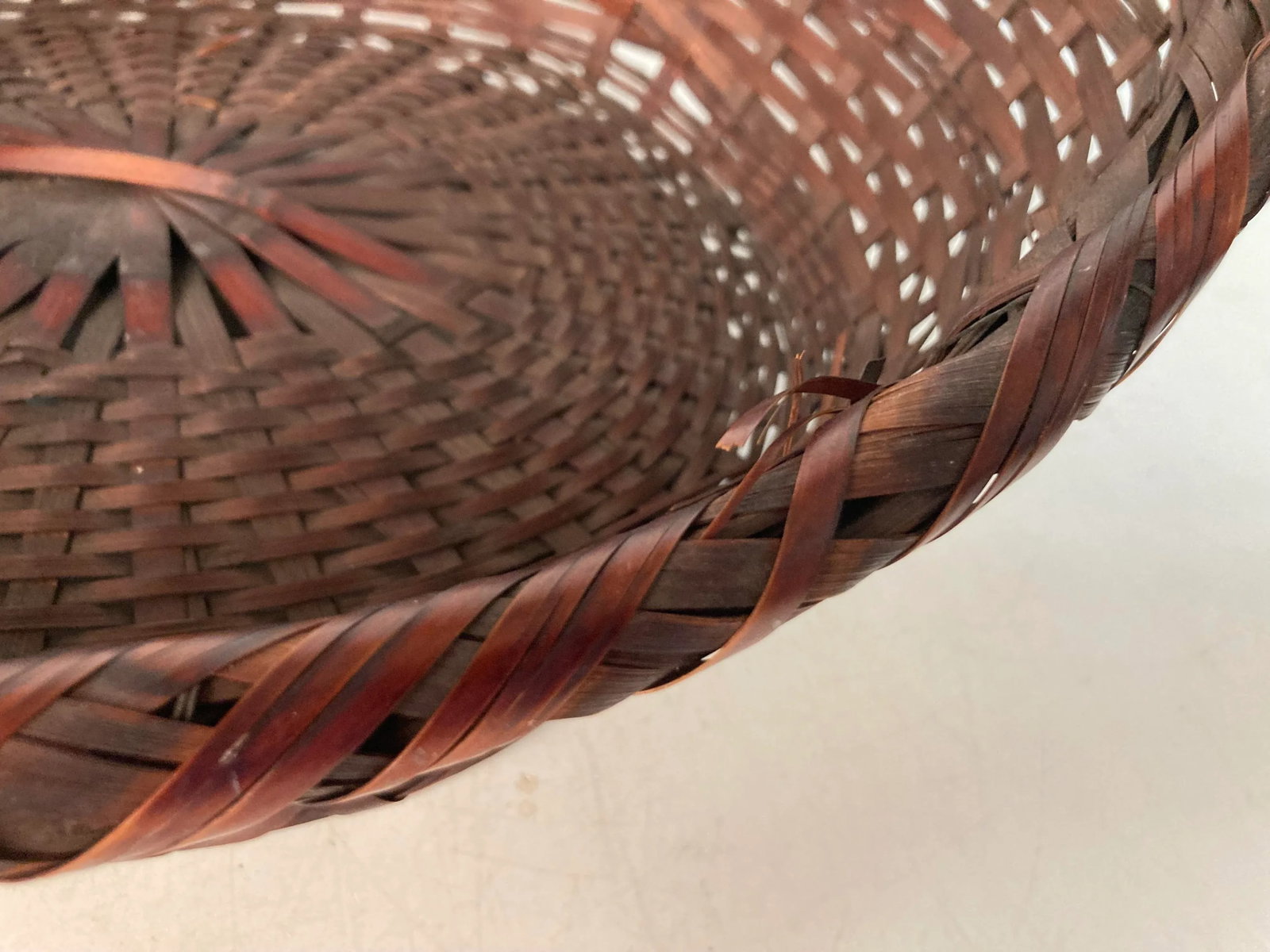 1960s Japanese Split Bamboo Flower Gathering Basket for Ikebana - 7
