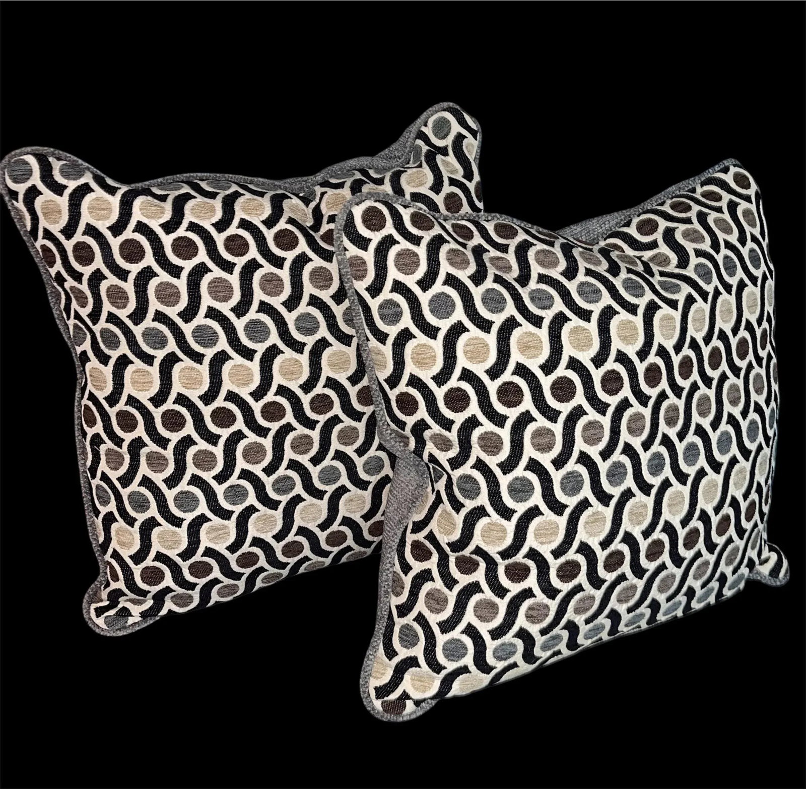 Finishing Touch Geometric Throw Pillows- a Pair - 4
