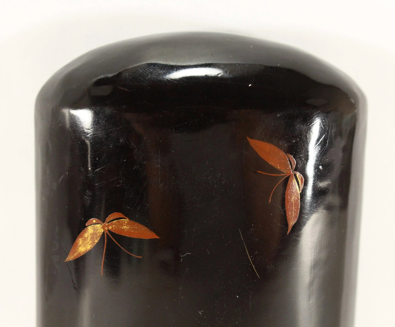 Japanese Gilt Black Lacquer Brillenetui Eyeglass Case, Meiji/Taisho Ea. 1900s - 10