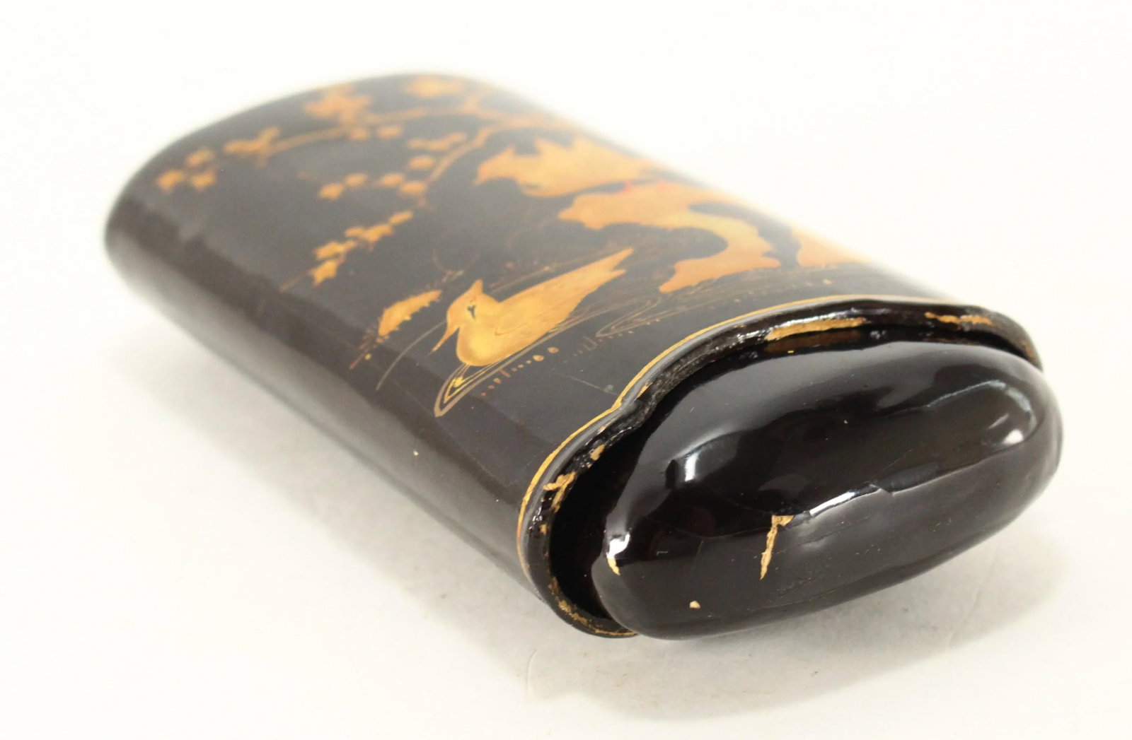 Japanese Gilt Black Lacquer Brillenetui Eyeglass Case, Meiji/Taisho Ea. 1900s - 4