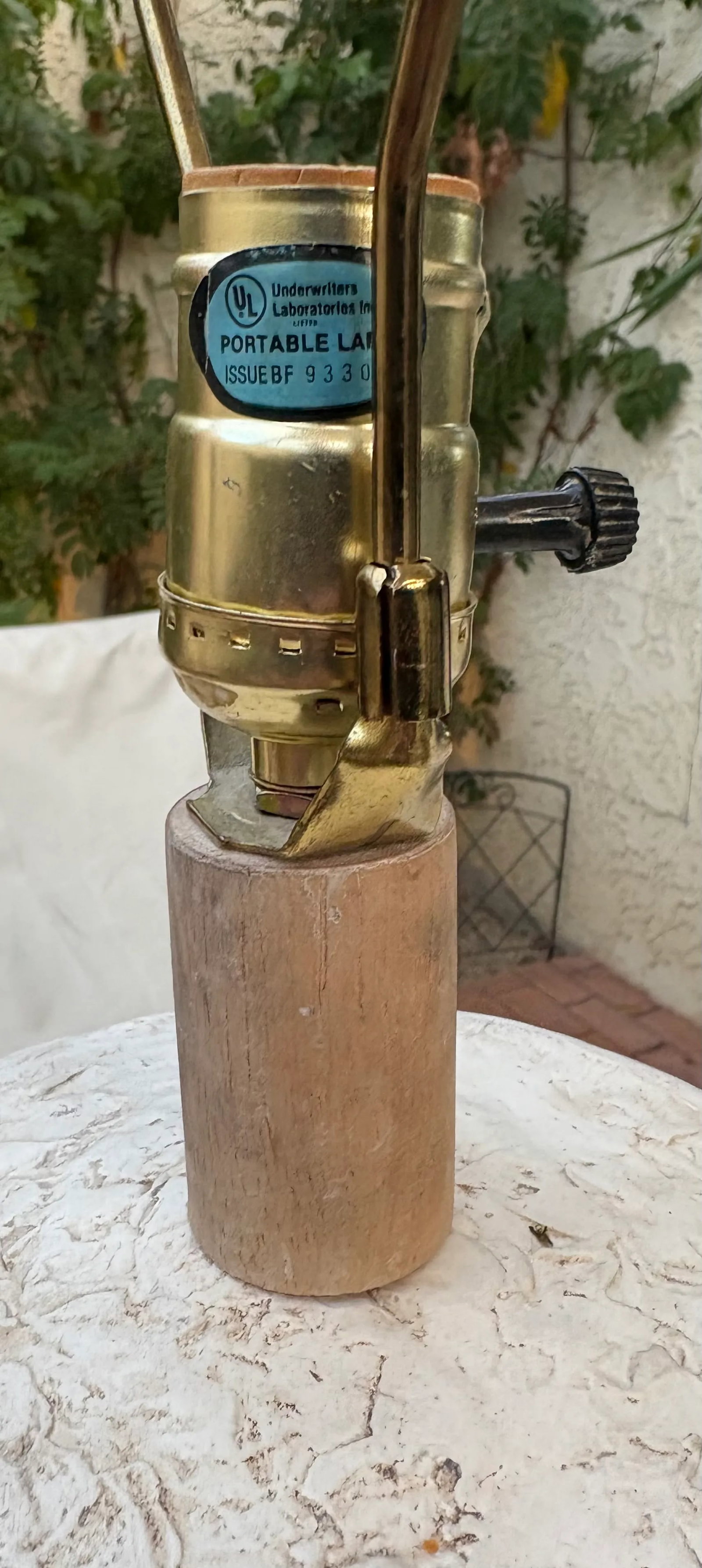 1980's Postmodern Plaster Rope and Handles Table Lamps With Shades, a Pair - 8