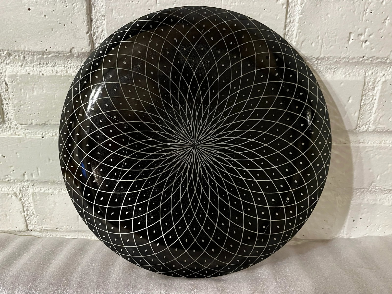 Vintage Black Glass Plates- Set of 8 - 3