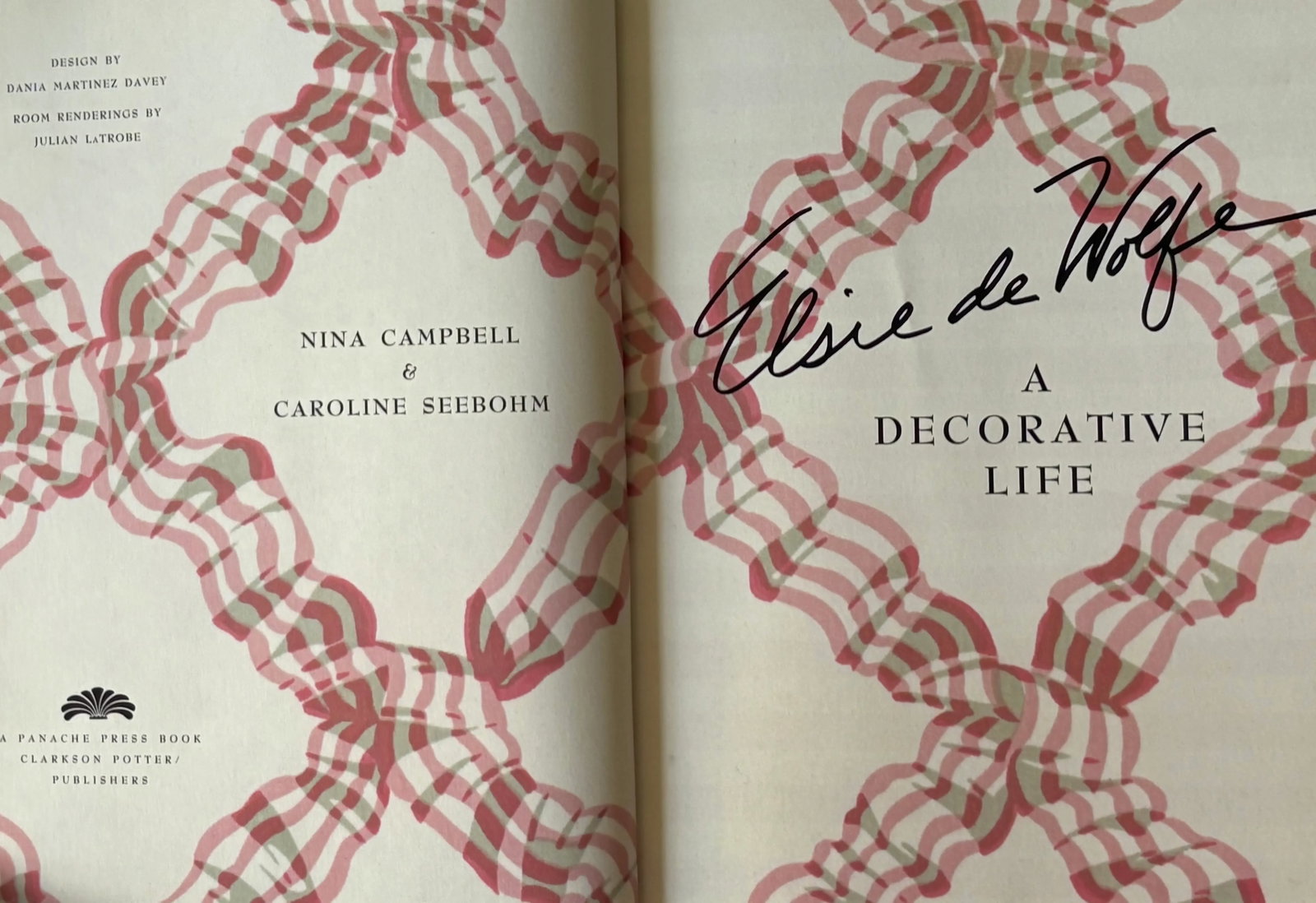 1990s Elise De Wolfe a Decorative Life, Hardcover First Edition - 2