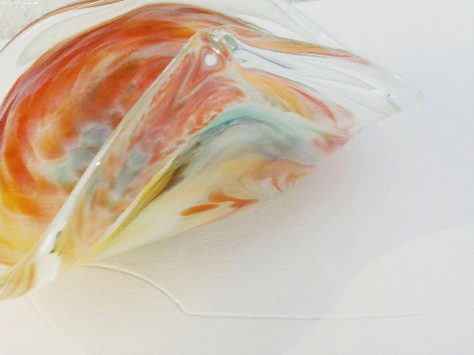 Vintage Dei Maestri Italian Murano Pastel Swirl Bowl - 5