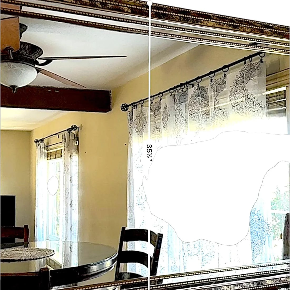 20th Century Large Vintage Beveled Wall Mirror With Ornate Multi-Layereed Gilt Frame - 3
