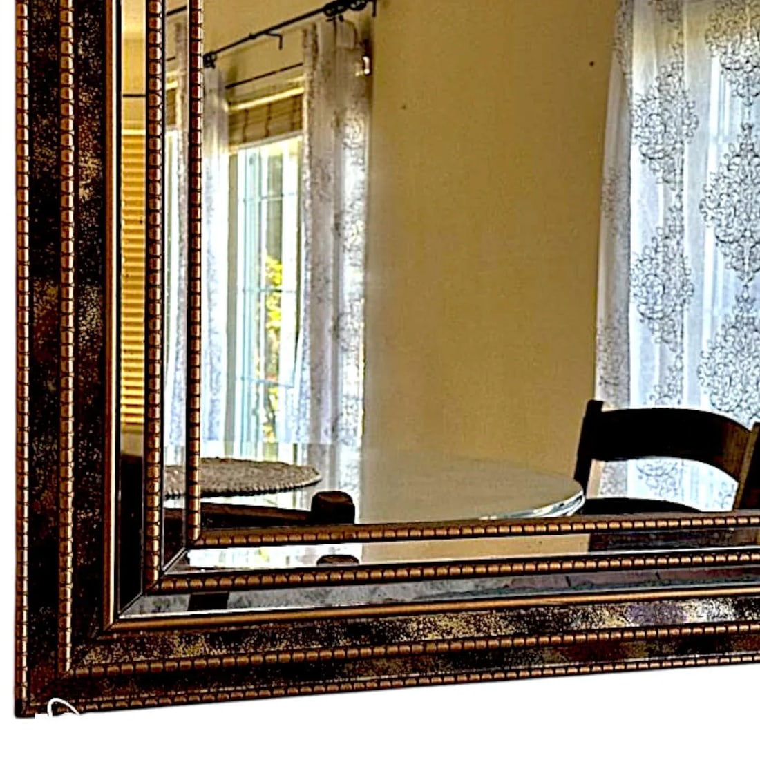 20th Century Large Vintage Beveled Wall Mirror With Ornate Multi-Layereed Gilt Frame - 5