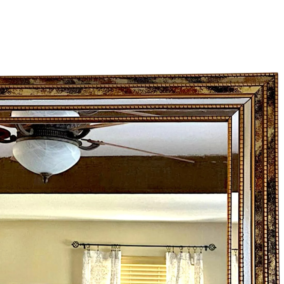 20th Century Large Vintage Beveled Wall Mirror With Ornate Multi-Layereed Gilt Frame - 6