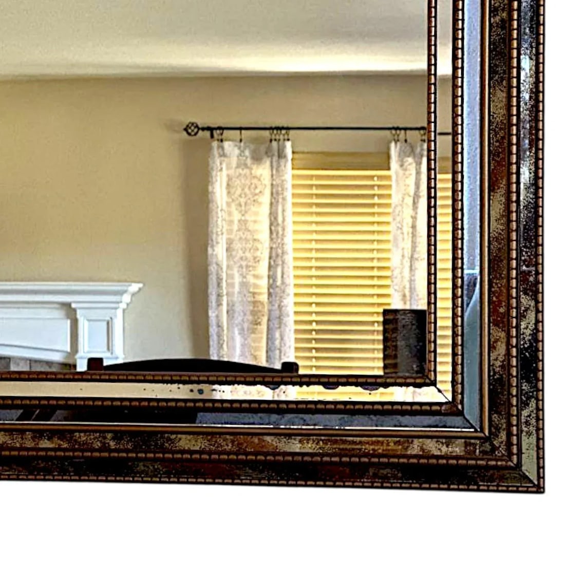 20th Century Large Vintage Beveled Wall Mirror With Ornate Multi-Layereed Gilt Frame - 9