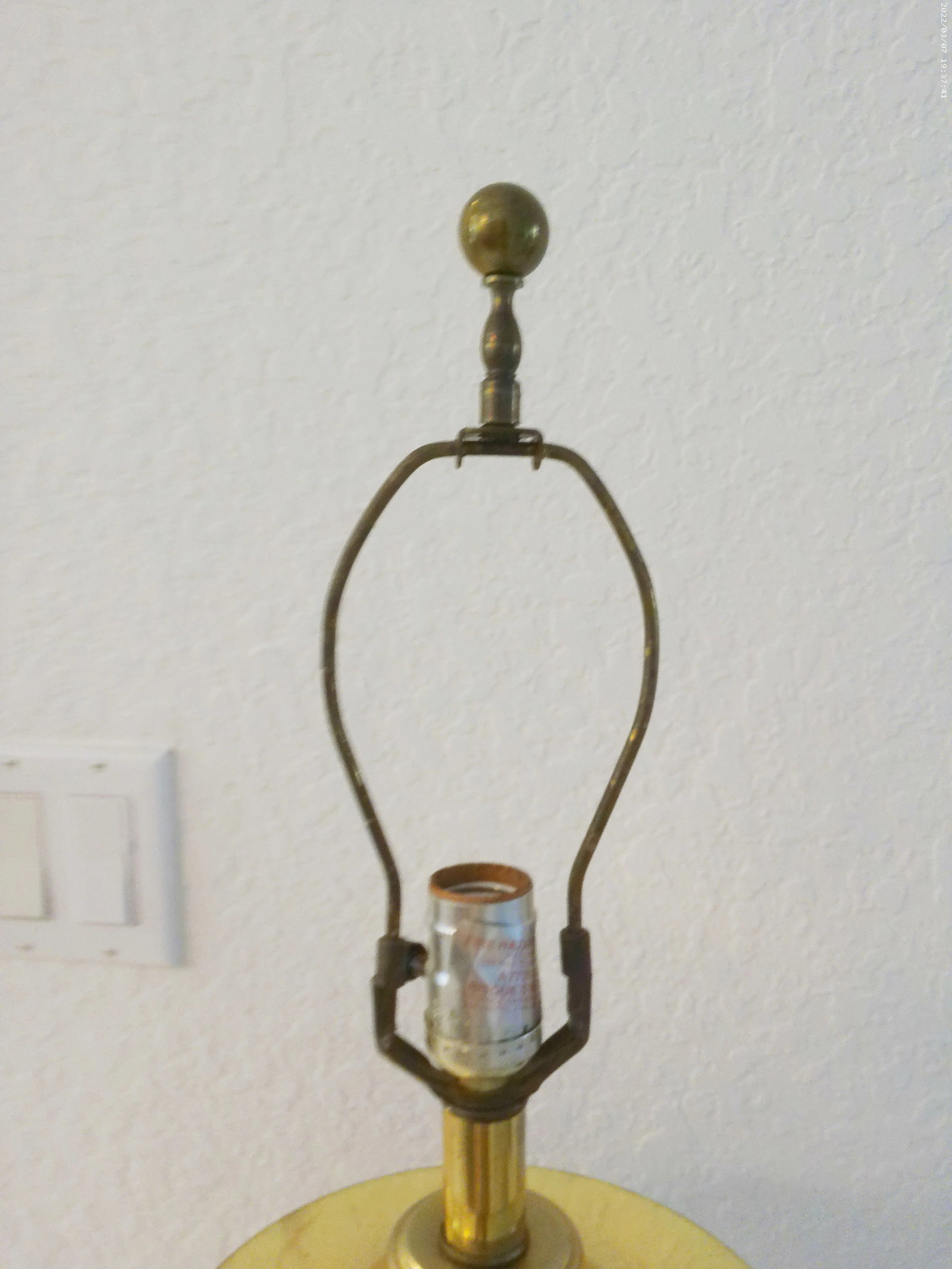 1980s French Atomic Design Black & Gold Lamp - 6