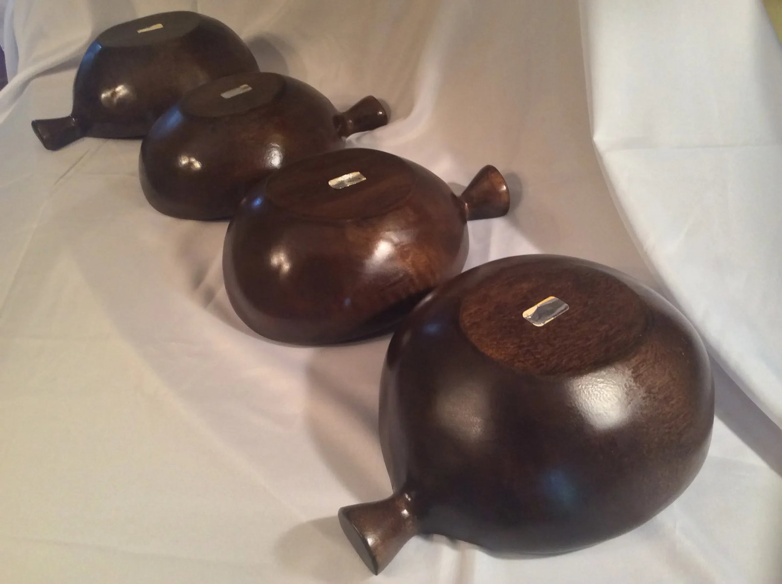 David Auld Mid Century Hand Carved Bowls - Set of 4 - 11