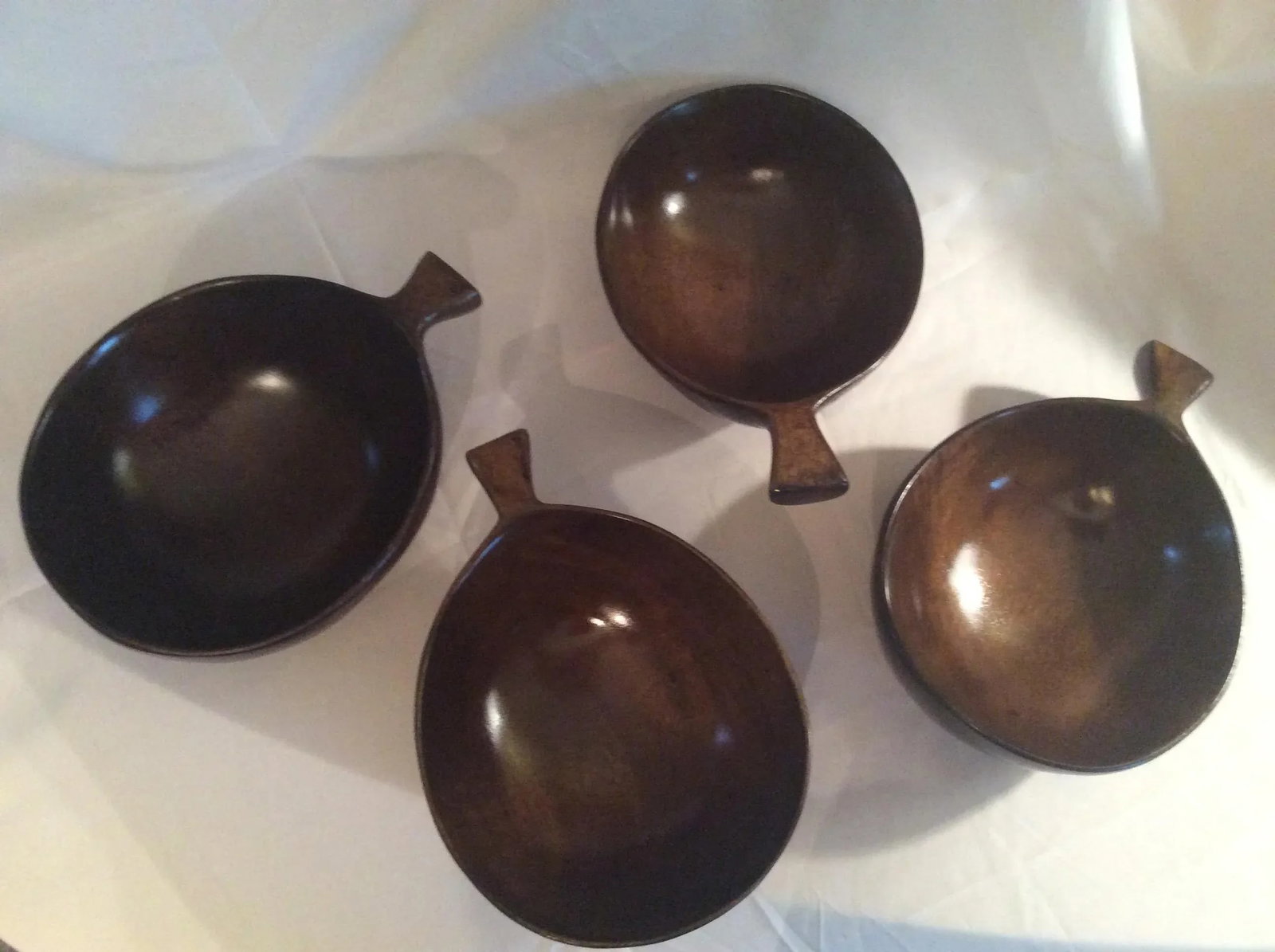 David Auld Mid Century Hand Carved Bowls - Set of 4 - 13